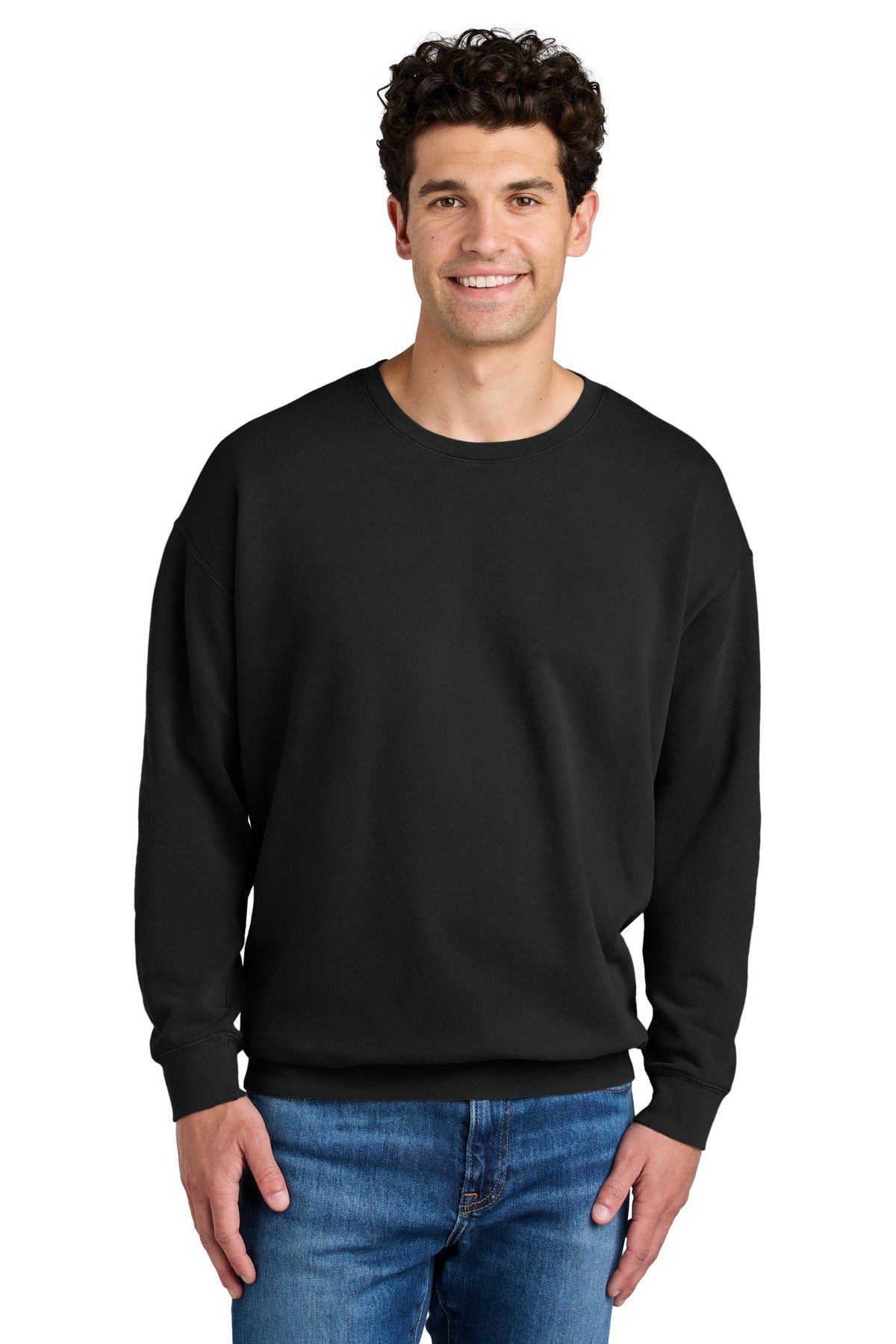 Custom Black Lightweight Crewneck 1466, personalized by SanCanDo Swag in Argyle, TX