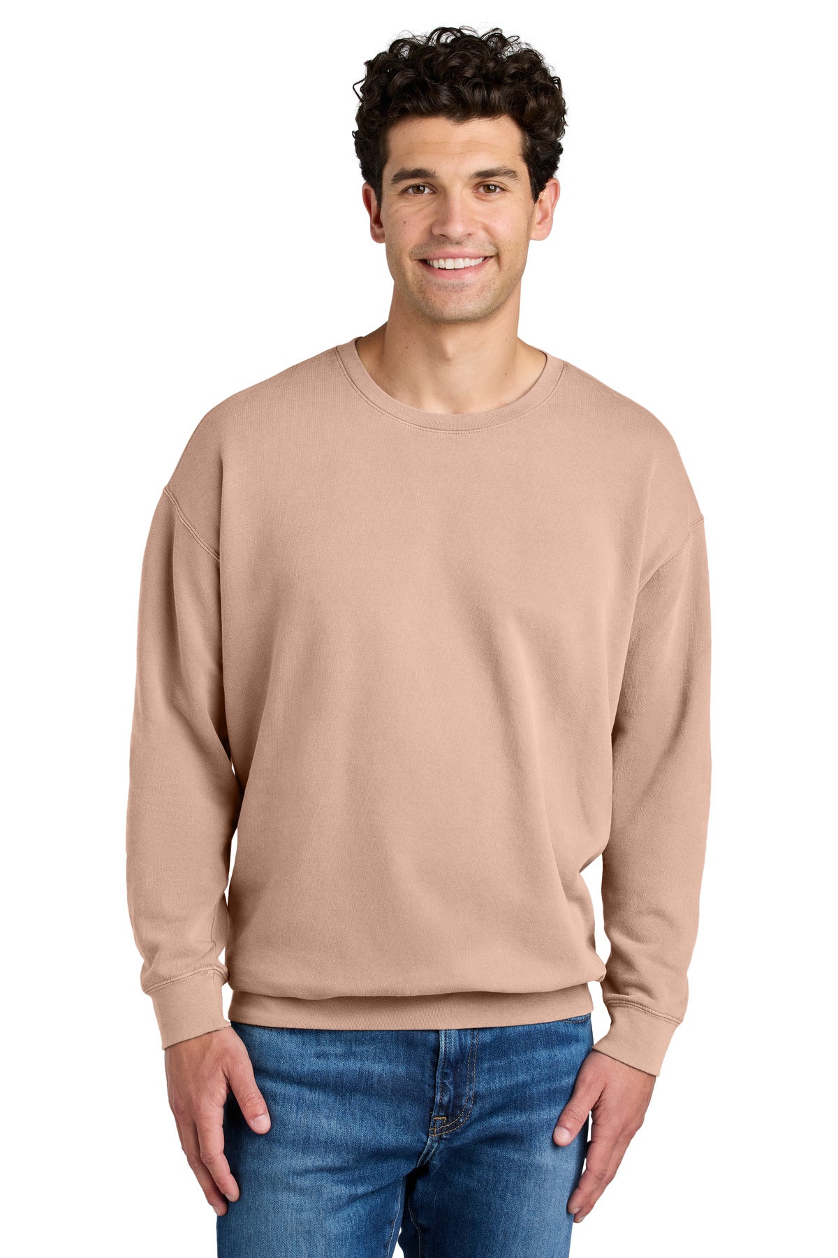 Custom Peachy Lightweight Crewneck 1466, personalized by SanCanDo Swag in Argyle, TX