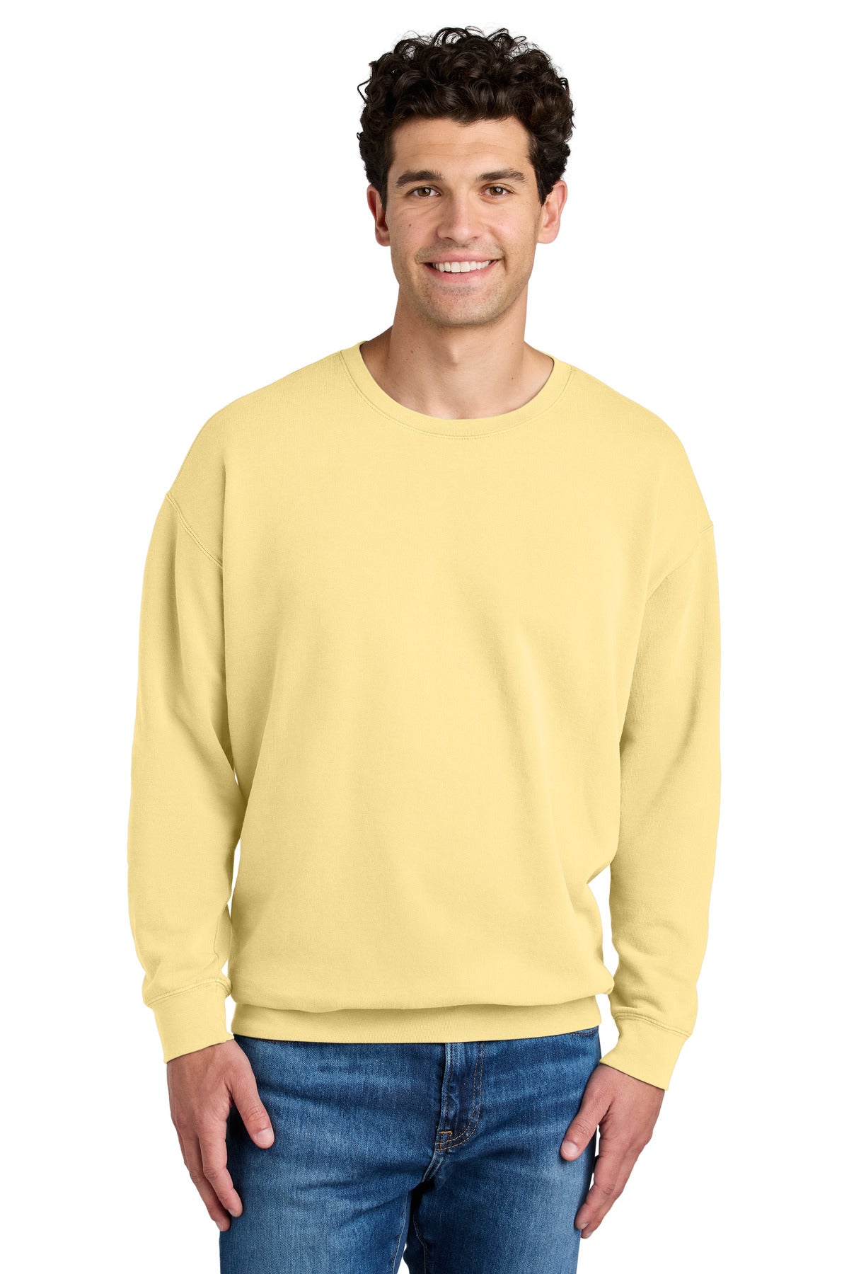 Custom Butter Lightweight Crewneck 1466, personalized by SanCanDo Swag in Argyle, TX