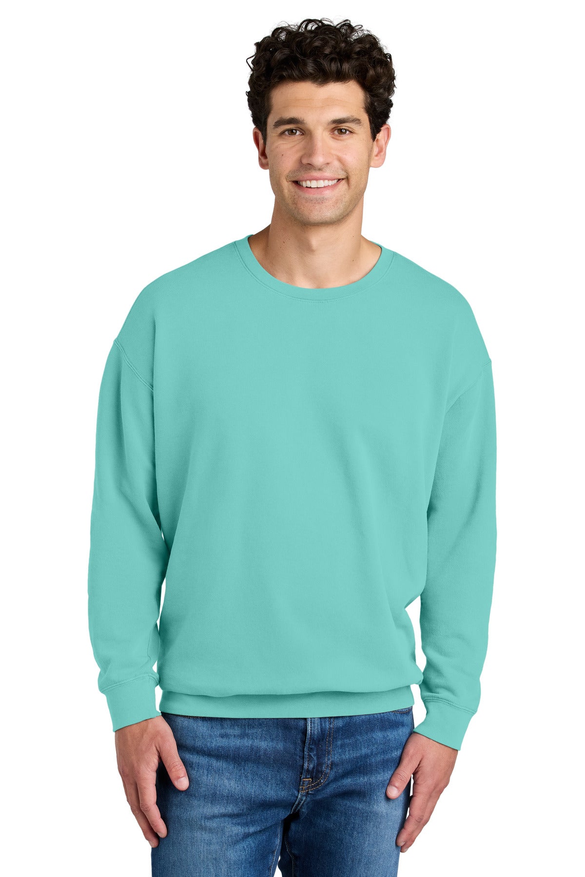 Custom Chalky Mint Lightweight Crewneck 1466, personalized by SanCanDo Swag in Argyle, TX