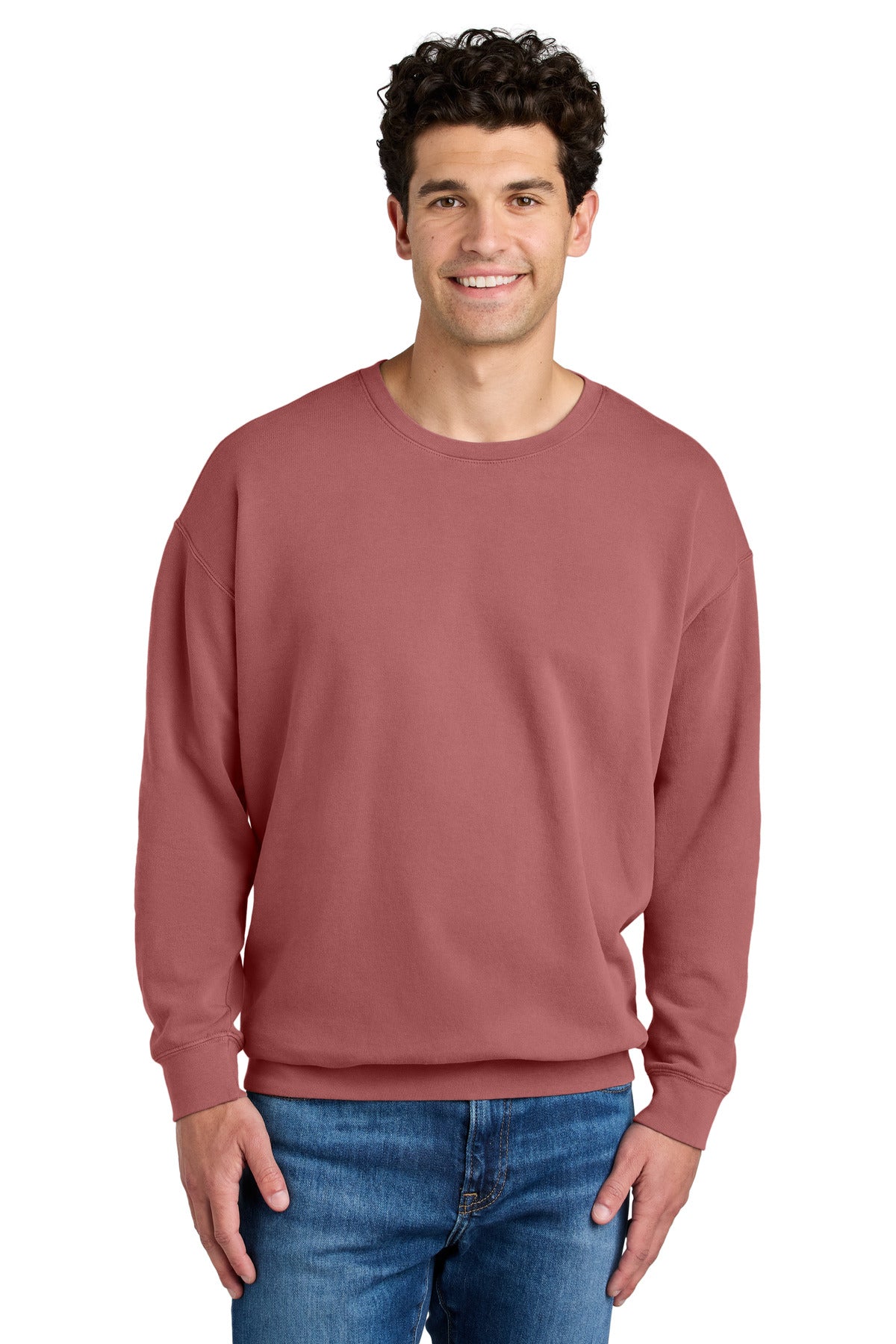 Custom Crimson Lightweight Crewneck 1466, personalized by SanCanDo Swag in Argyle, TX