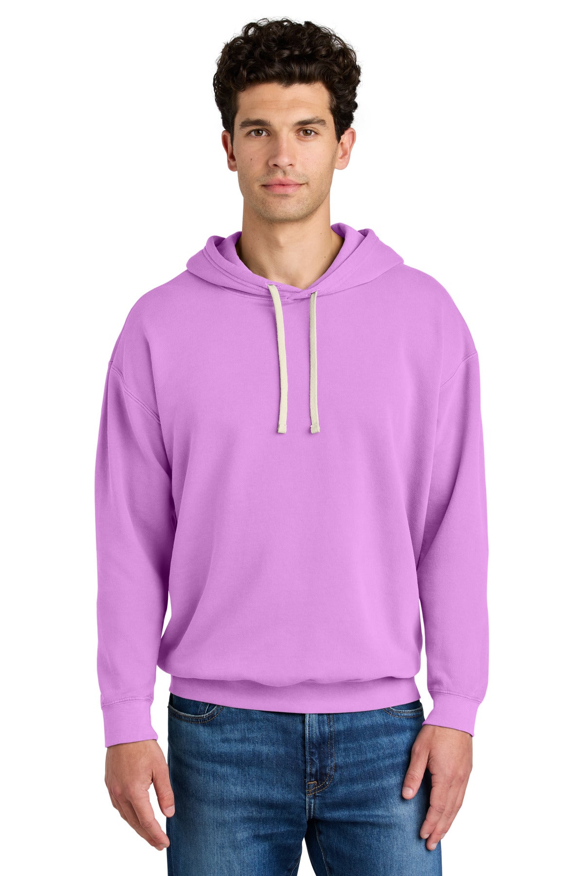 Custom Neon Violet Lightweight Hoodie 1467, personalized by SanCanDo Swag in Argyle, TX