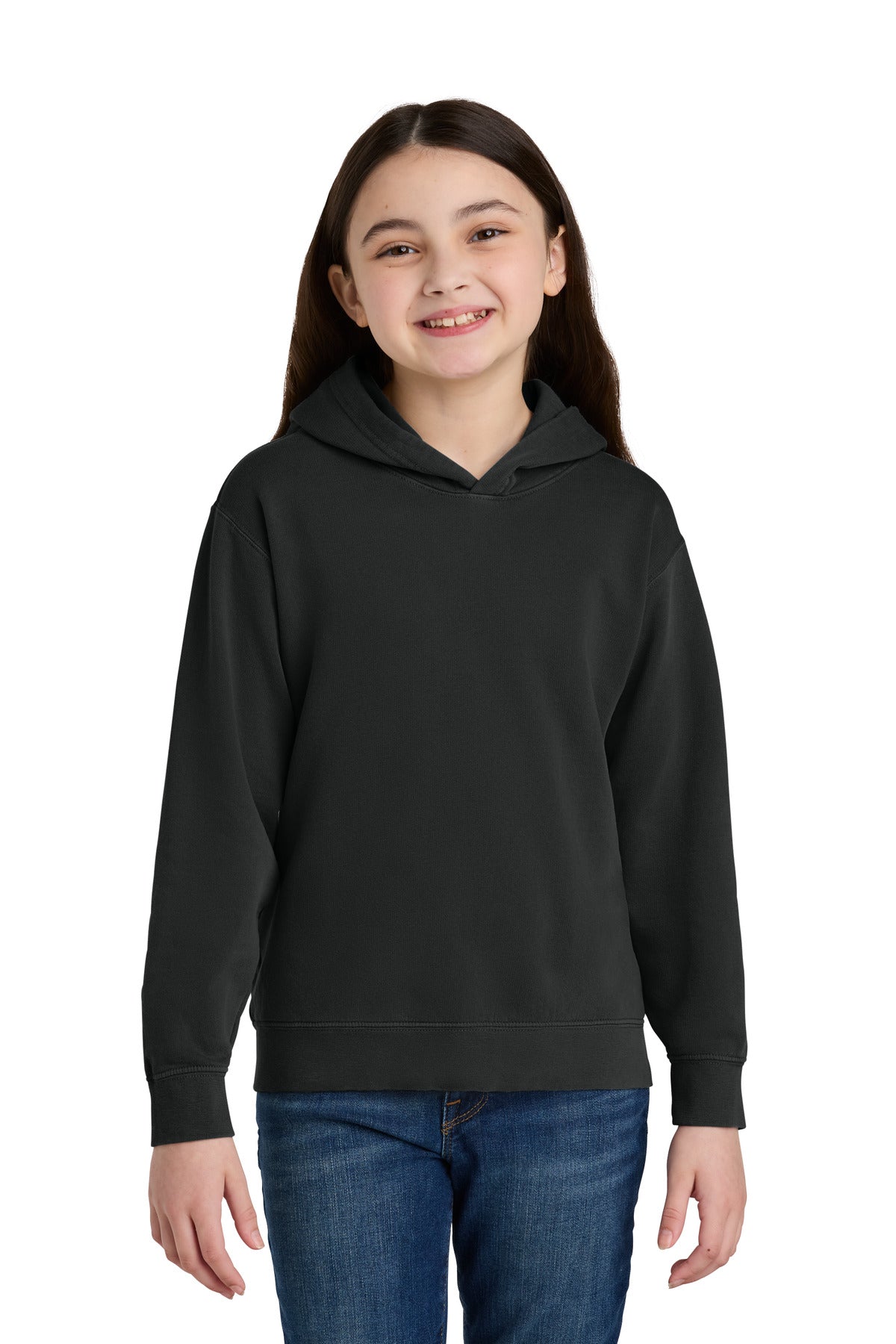 Custom Black Youth Lightweight Hoodie 1467Y, personalized by SanCanDo Swag in Argyle, TX
