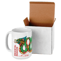 15 oz. White Sublimatable Ceramic Mug with White Box