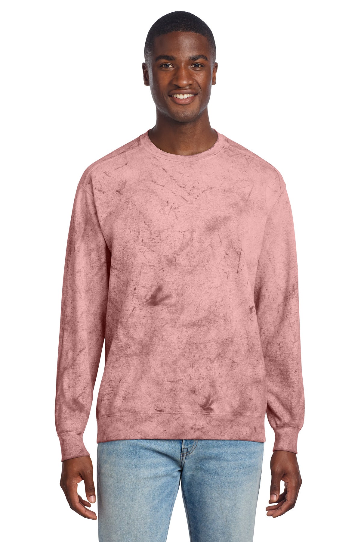 Custom Clay Color Blast Crewneck 1545, personalized by SanCanDo Swag in Argyle, TX
