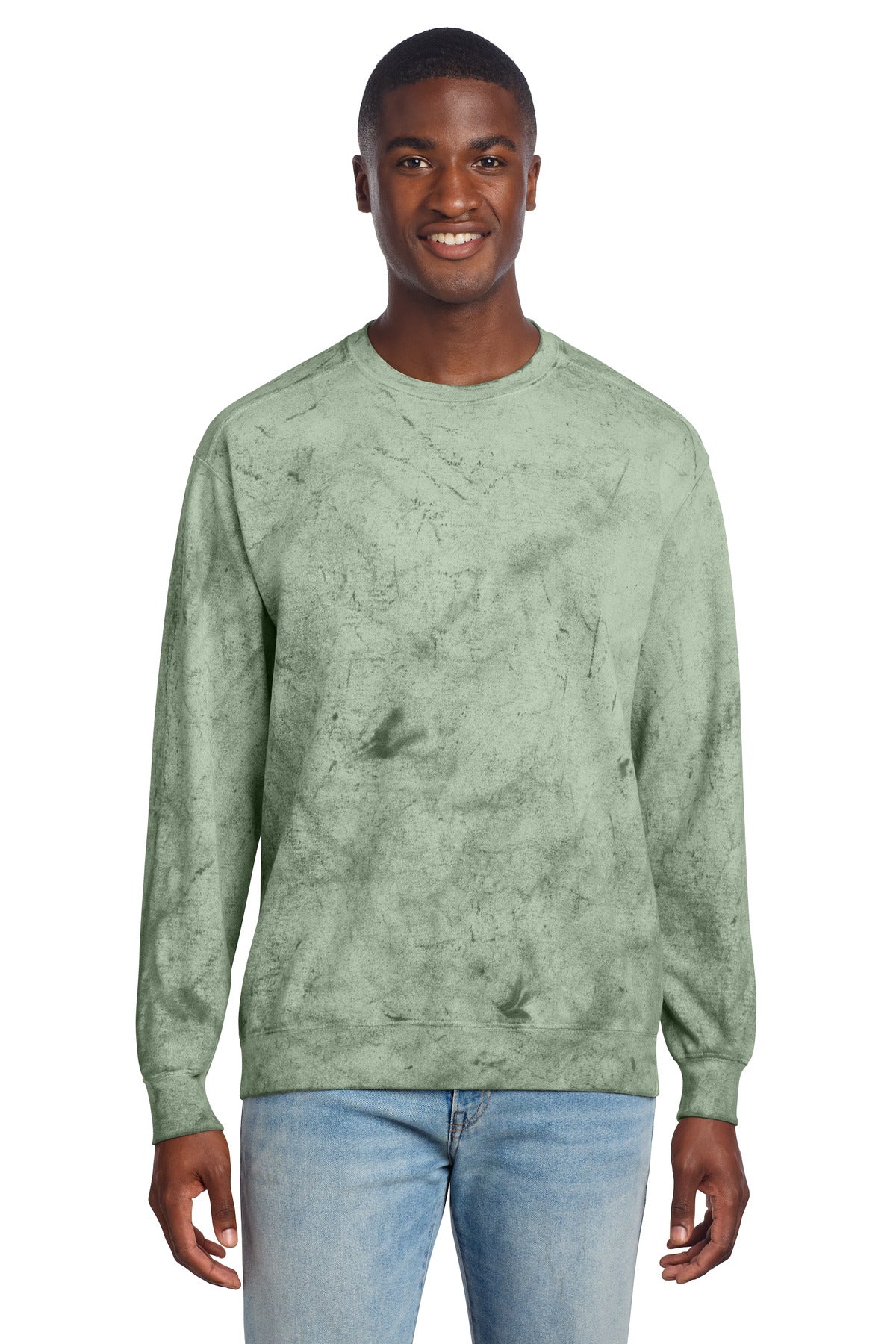 Custom Fern Color Blast Crewneck 1545, personalized by SanCanDo Swag in Argyle, TX