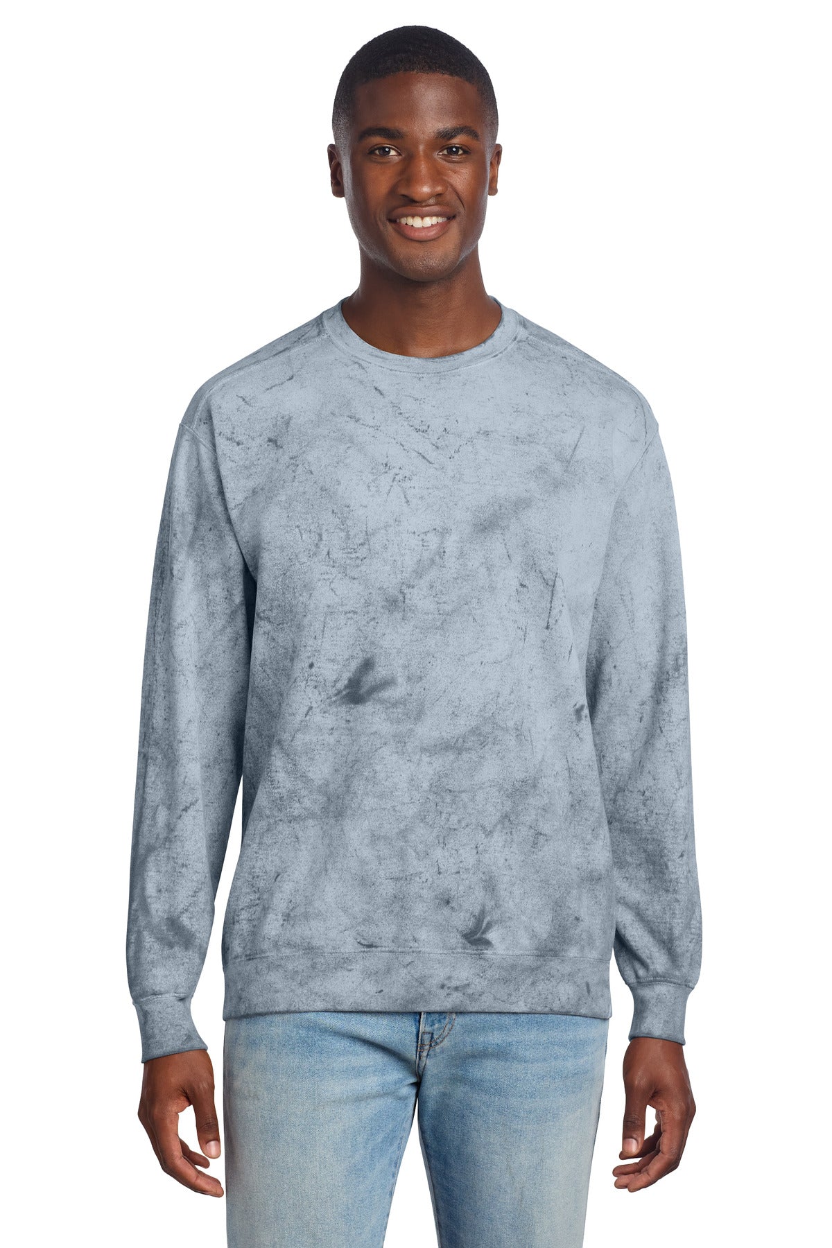 Custom Ocean Color Blast Crewneck 1545, personalized by SanCanDo Swag in Argyle, TX