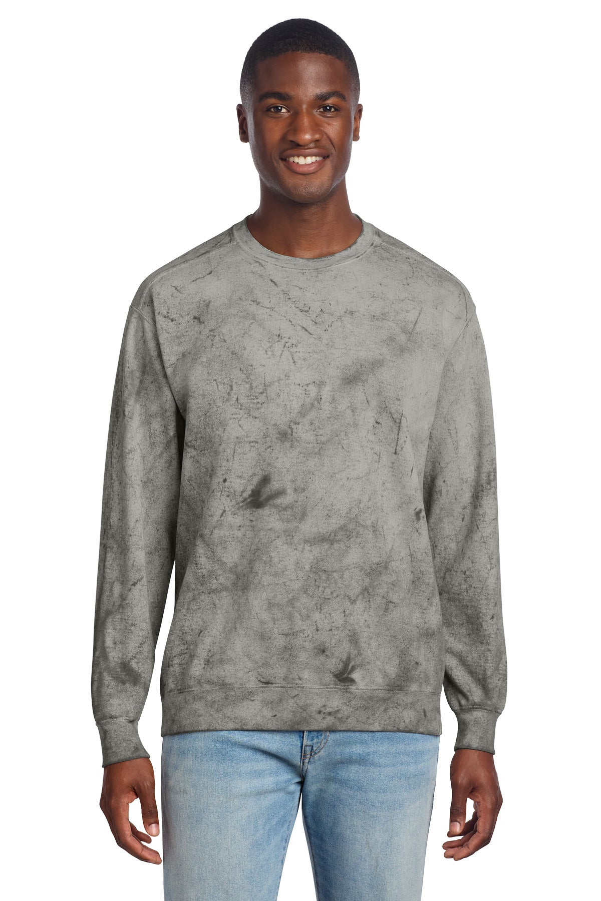 Custom Smoke Color Blast Crewneck 1545, personalized by SanCanDo Swag in Argyle, TX
