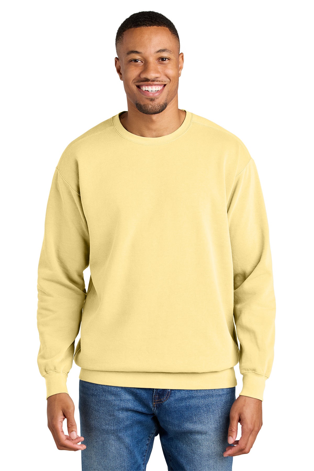 Custom Butter Ring Spun Crewneck 1566, personalized by SanCanDo Swag in Argyle, TX