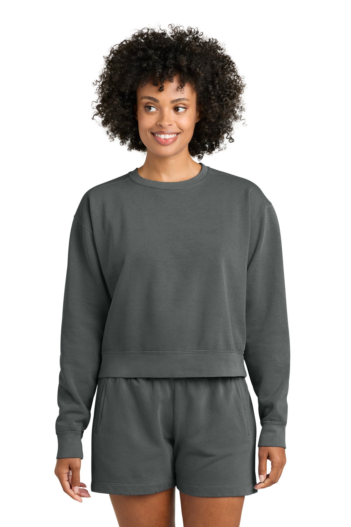 Custom Pepper Women's Mid-Length Crewneck 1566L, personalized by SanCanDo Swag in Argyle, TX