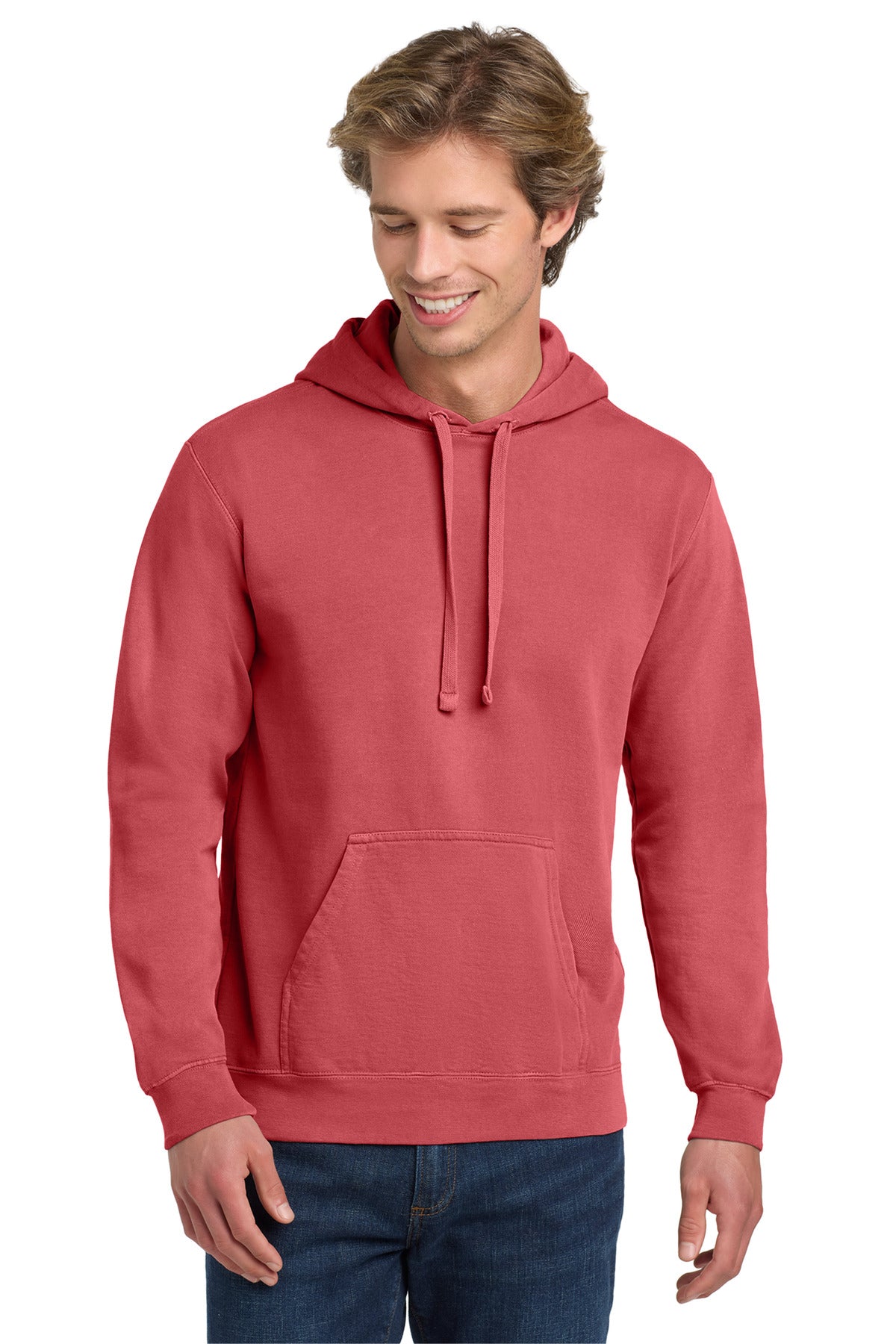 Custom Crimson Ring Spun Hoodie 1567, personalized by SanCanDo Swag in Argyle, TX
