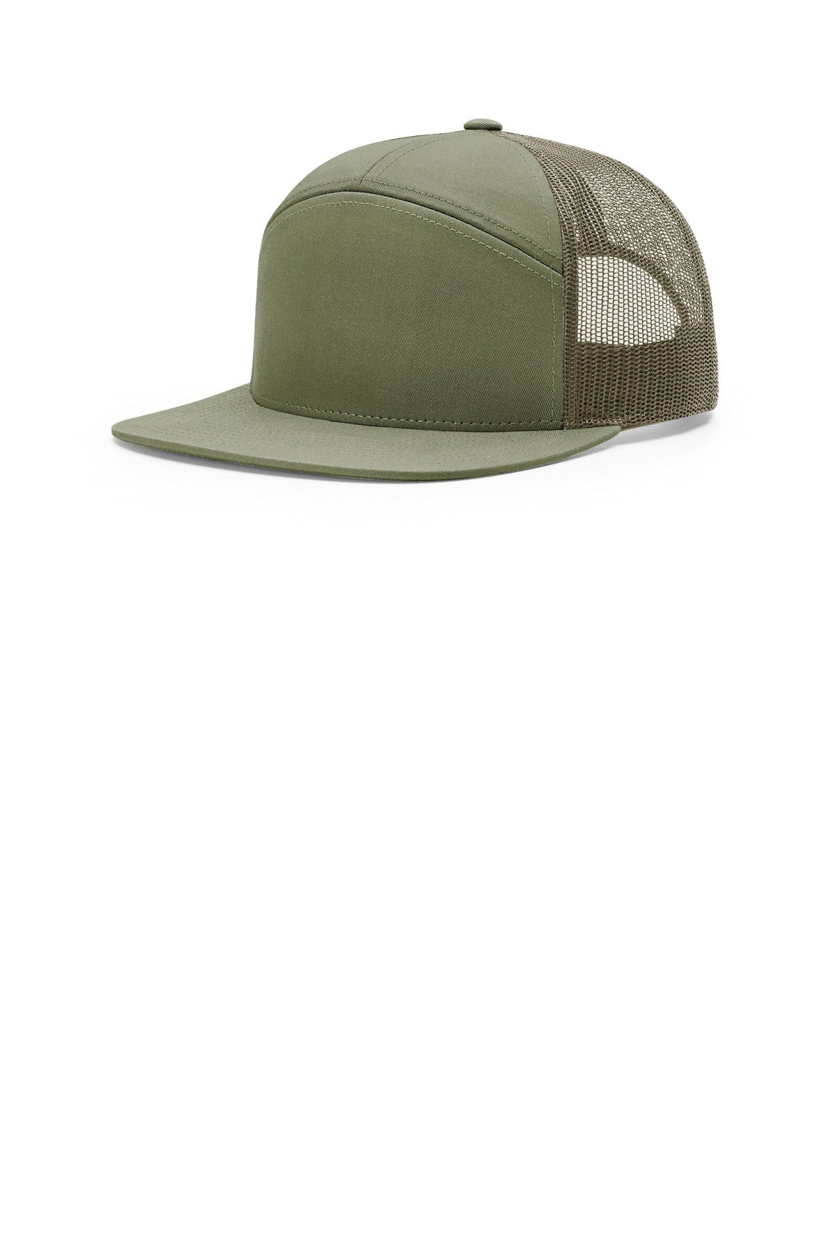 Custom Loden 7-Panel Trucker 168, personalized by SanCanDo Swag in Argyle, TX