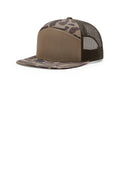 Custom Bark Duck Camo/ Brown Printed 7-Panel Trucker 168P, personalized by SanCanDo Swag in Argyle, TX