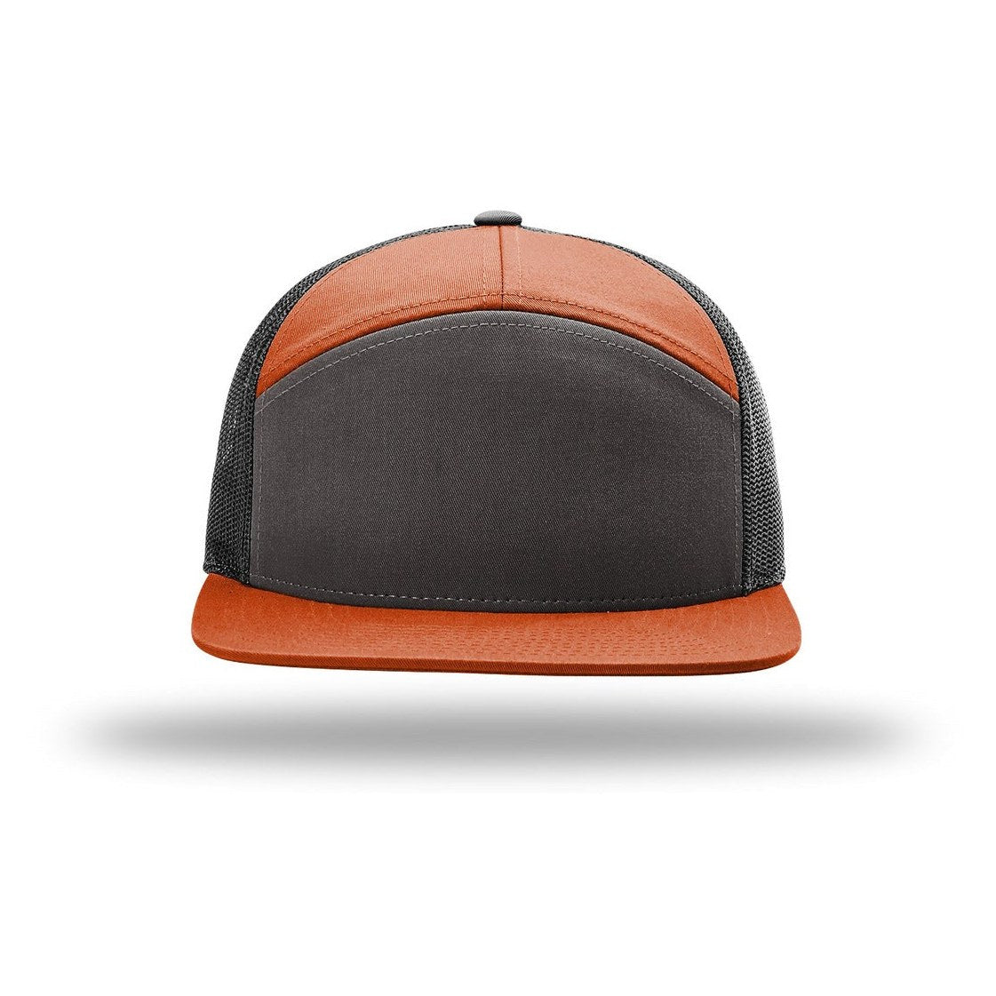 Charcoal/ Burnt Orange/ Black | Front | hat_front