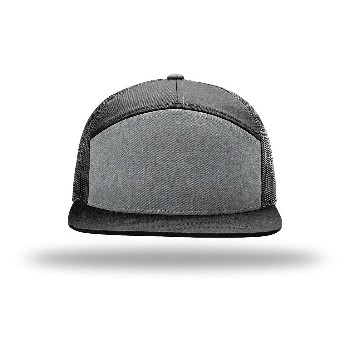 Heather Grey/ Black/ Black | Front | hat_front