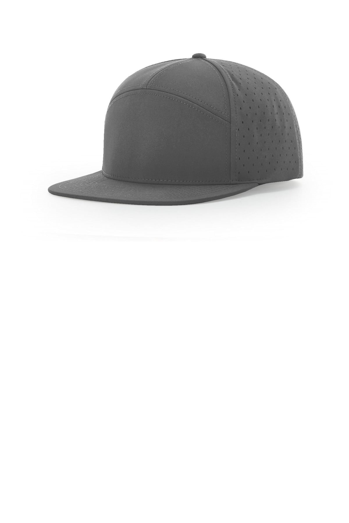 Custom Charcoal Cannon 7-Panel Flatbill 169, personalized by SanCanDo Swag in Argyle, TX