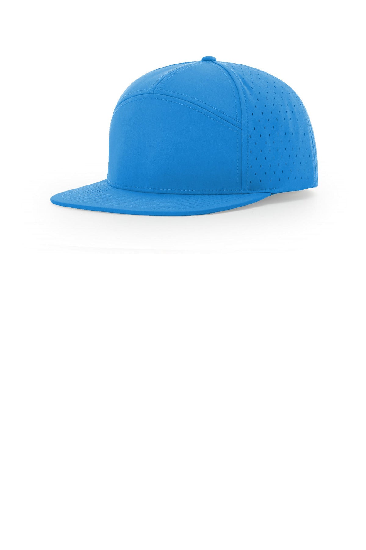 Custom Pool Blue Cannon 7-Panel Flatbill 169, personalized by SanCanDo Swag in Argyle, TX