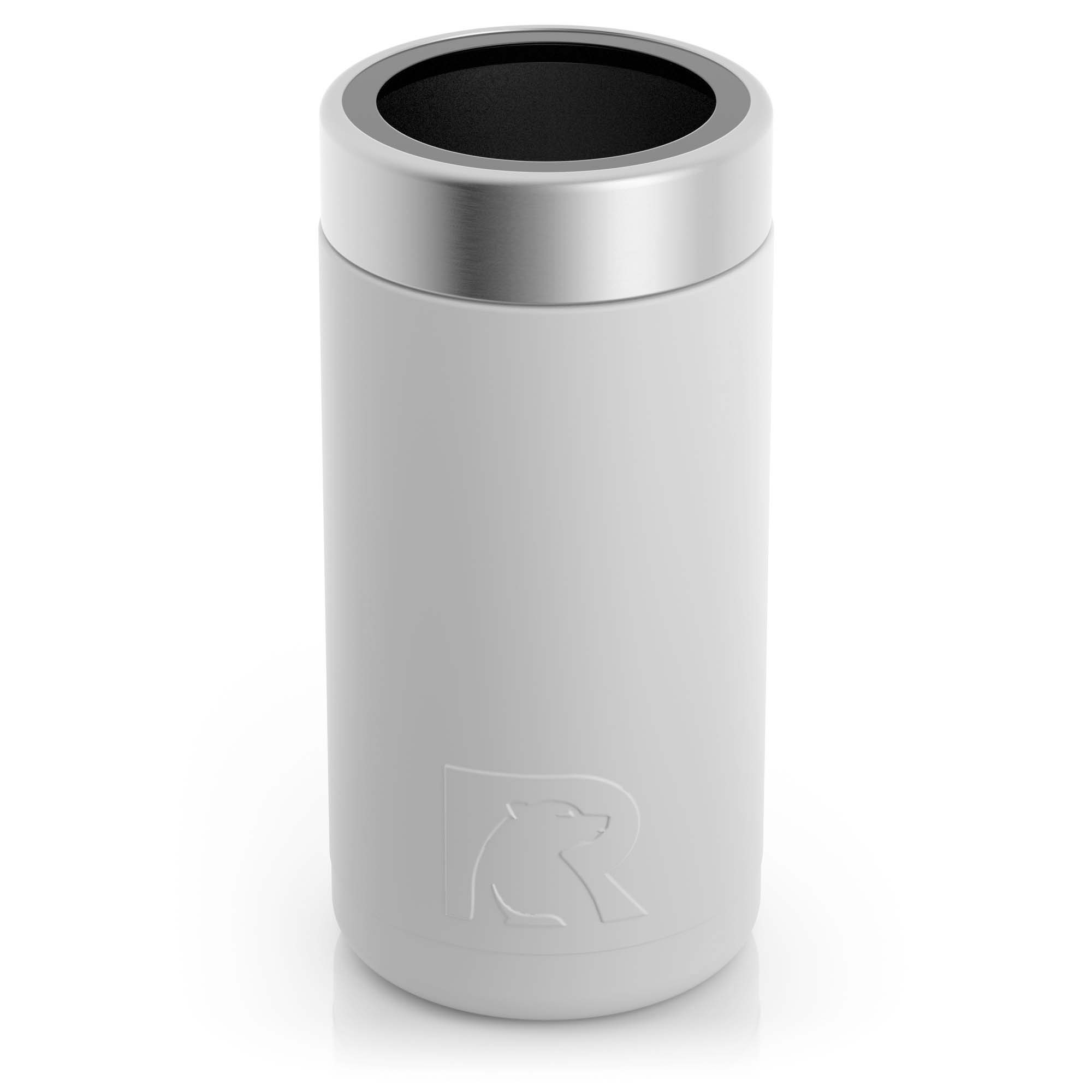 Custom White RTIC 16 oz Essential Craft Can Cooler, personalized by SanCanDo Swag in Argyle, TX