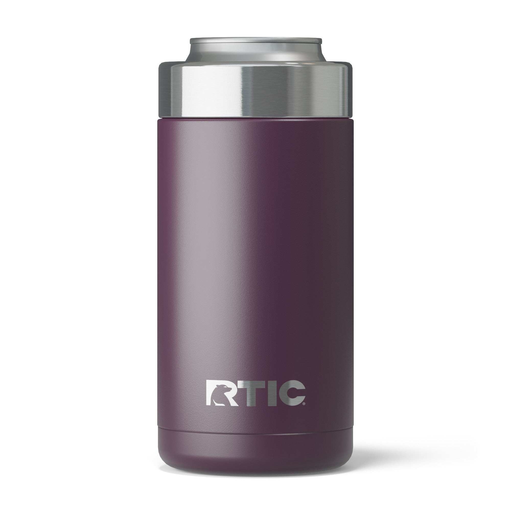 Custom Plum RTIC 16 oz Essential Craft Can Cooler, personalized by SanCanDo Swag in Argyle, TX