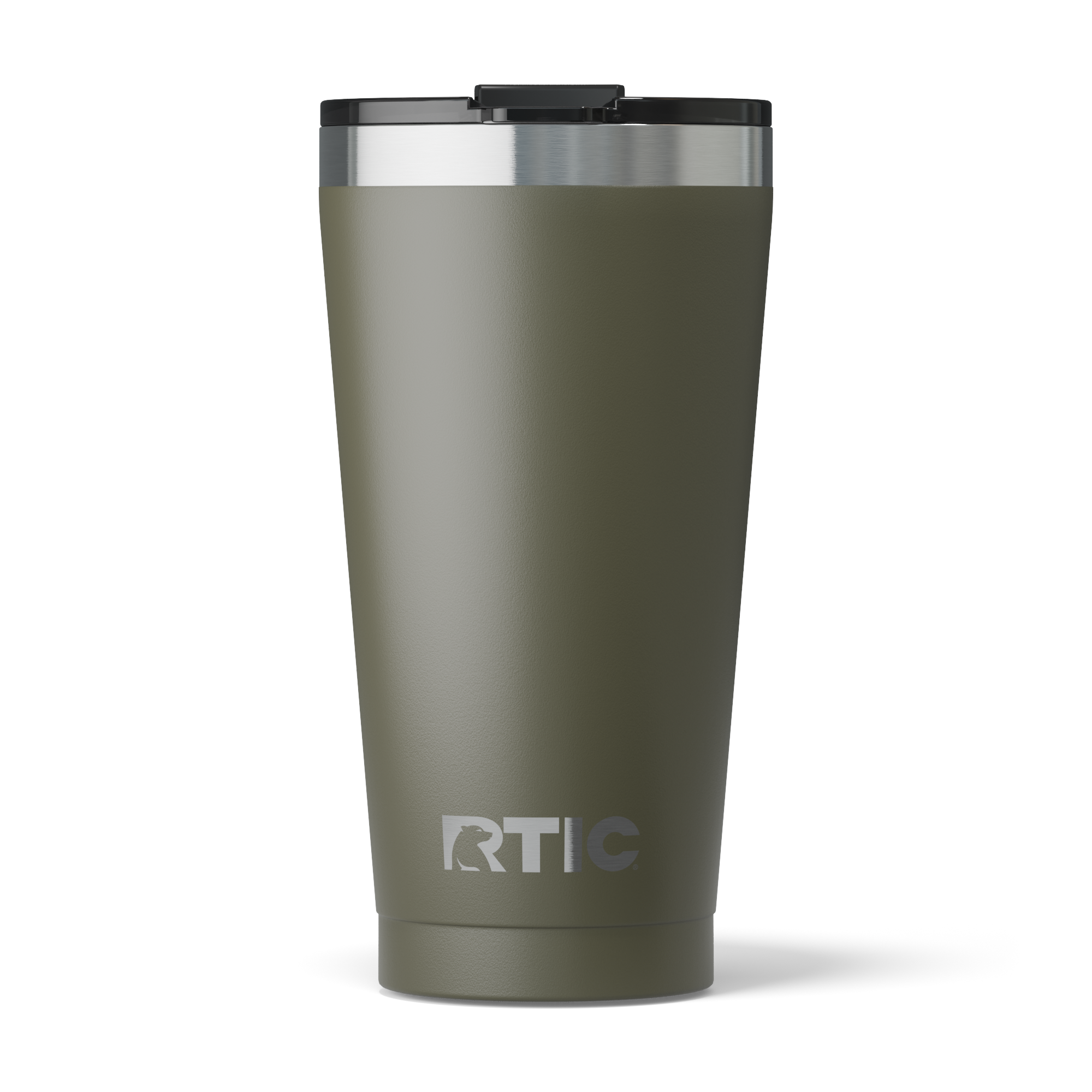 Custom Olive RTIC 16 oz Essential Pint Tumbler, personalized by SanCanDo Swag in Argyle, TX