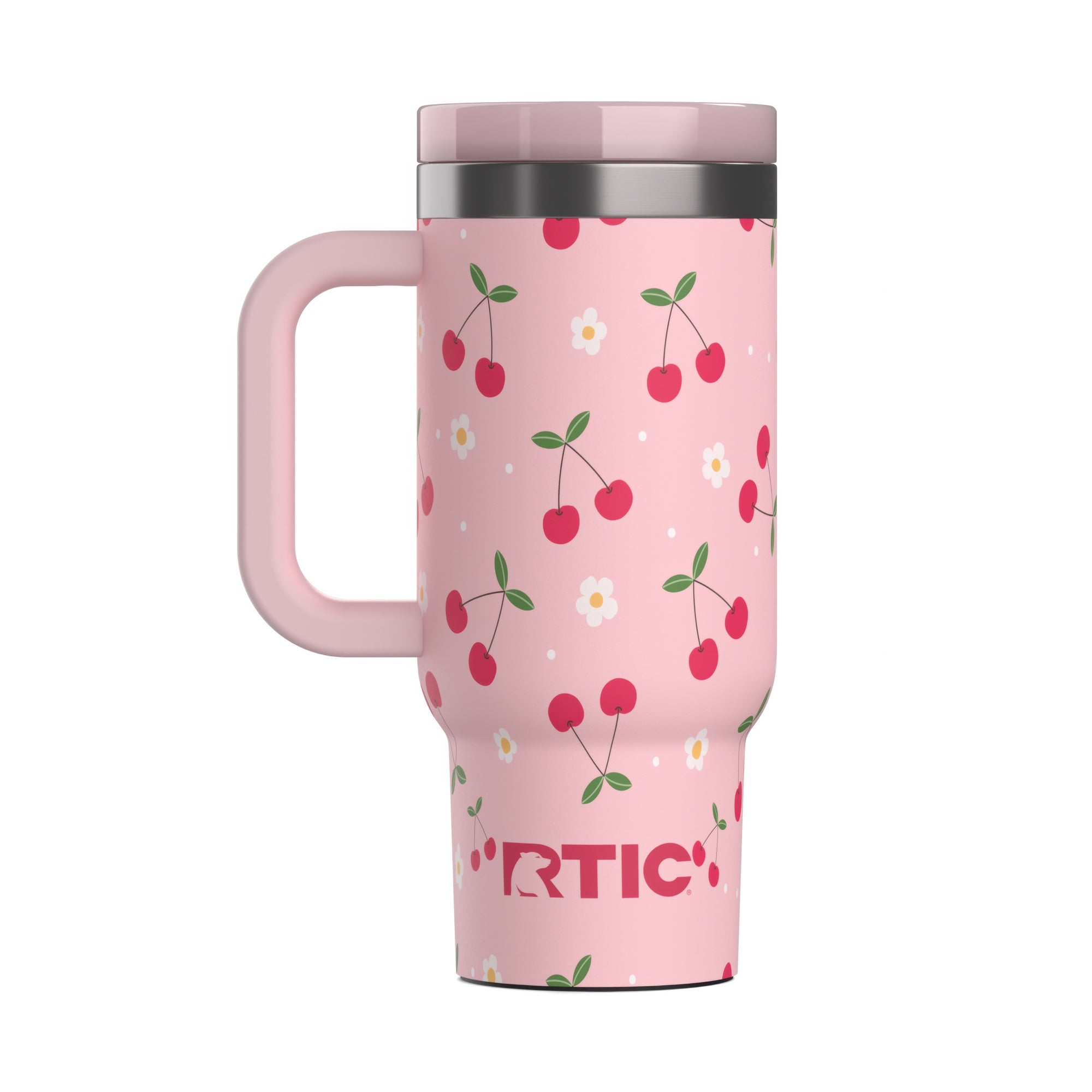 Custom Sweet Cherries RTIC 16 oz Little Road Trip Tumbler, personalized by SanCanDo Swag in Argyle, TX