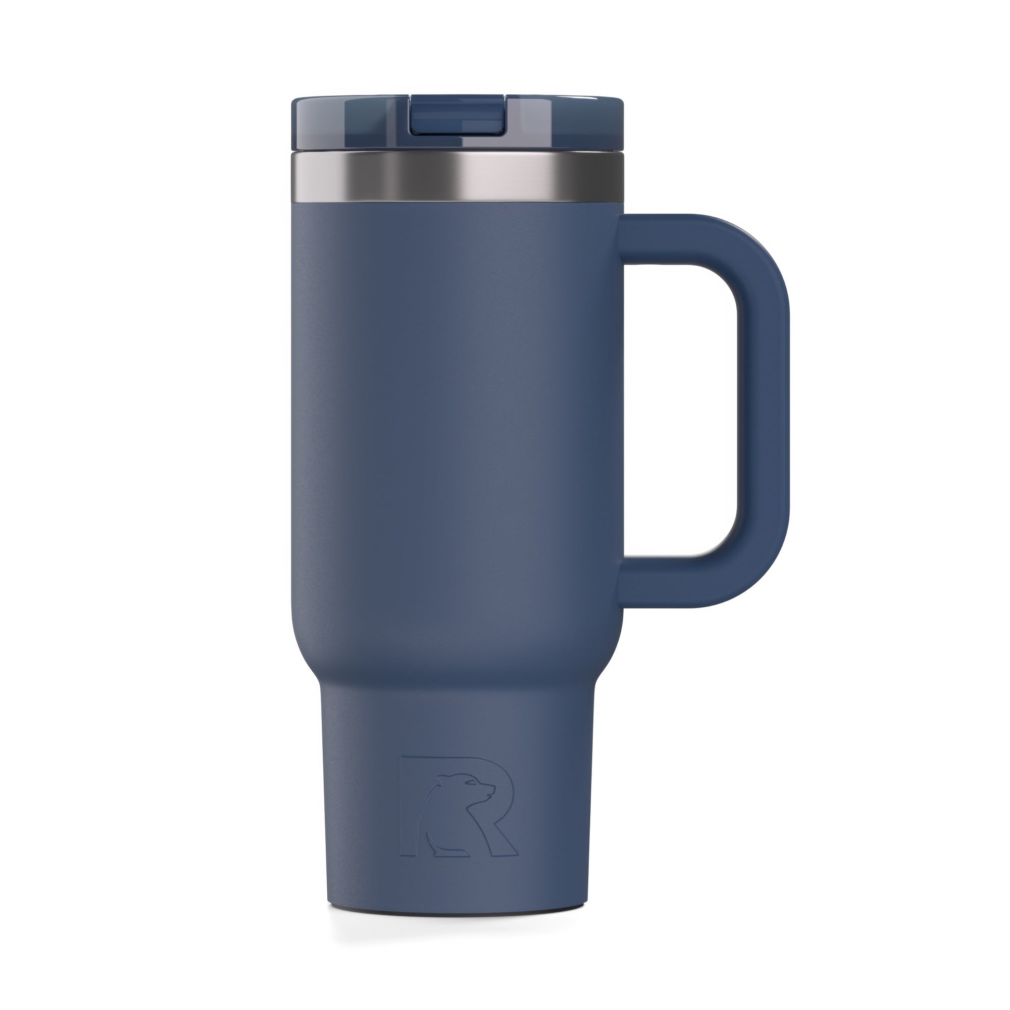 Custom Navy RTIC 16 oz Little Road Trip Tumbler, personalized by SanCanDo Swag in Argyle, TX