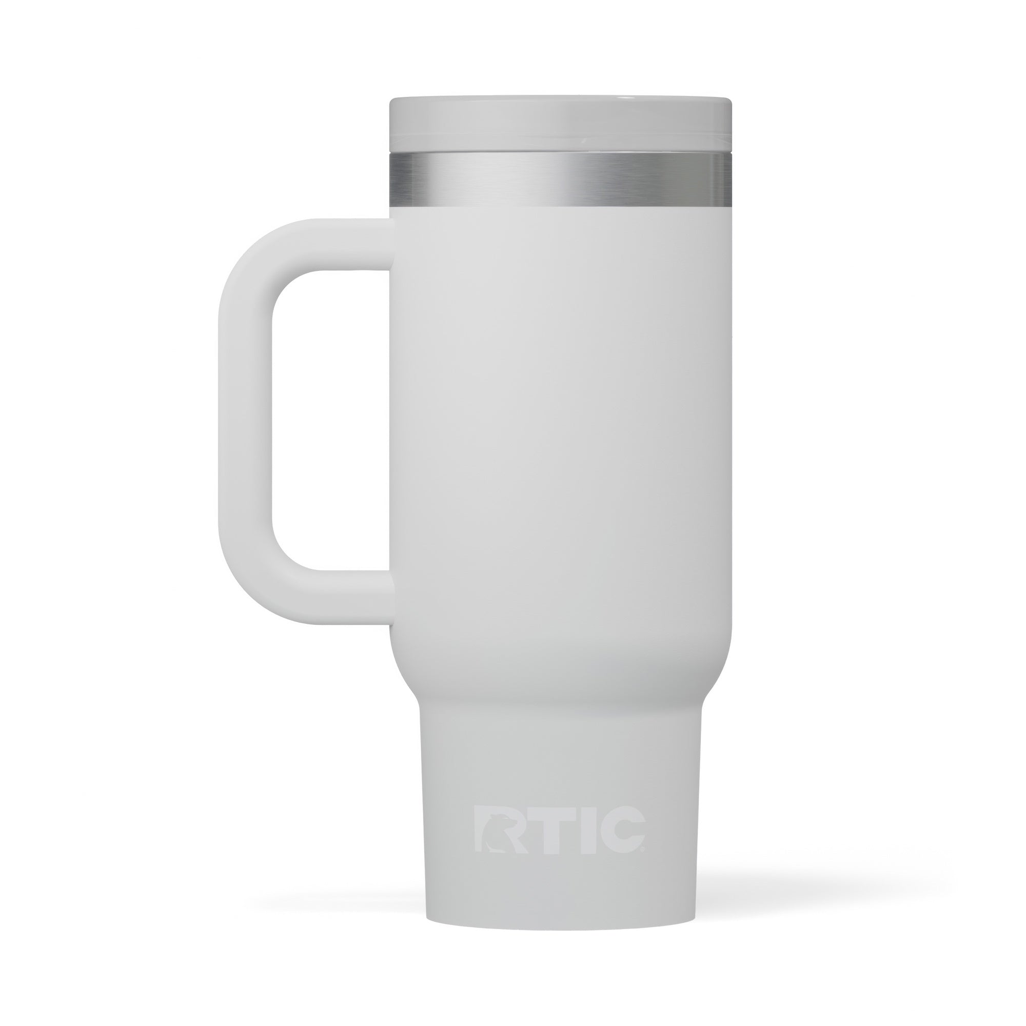 Custom Cool Grey RTIC 16 oz Little Road Trip Tumbler, personalized by SanCanDo Swag in Argyle, TX