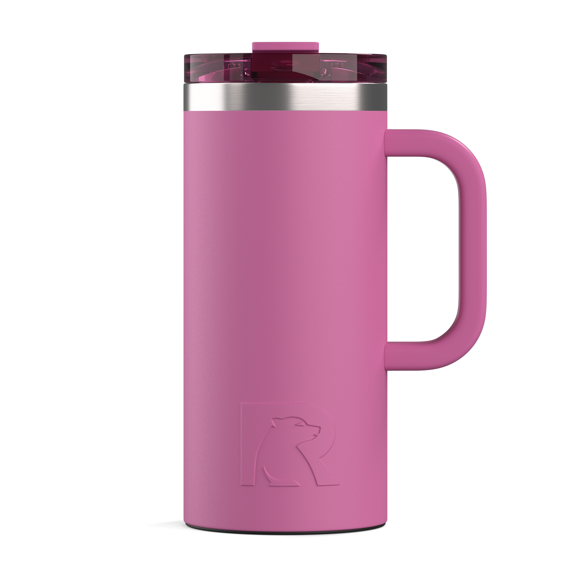 Custom Orchid RTIC 16 oz Road Trip Travel Mug, personalized by SanCanDo Swag in Argyle, TX