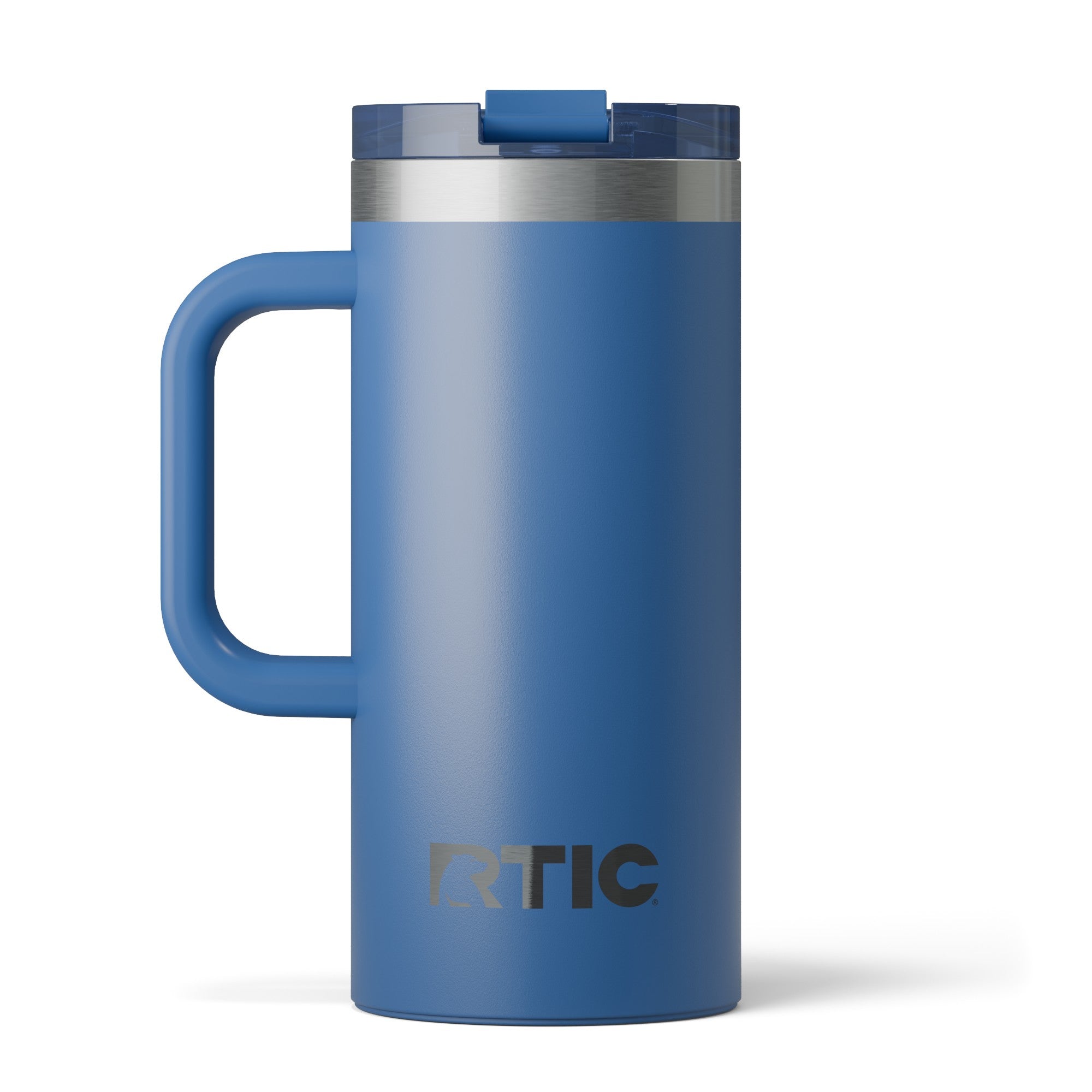 Custom Pond RTIC 16 oz Road Trip Travel Mug, personalized by SanCanDo Swag in Argyle, TX