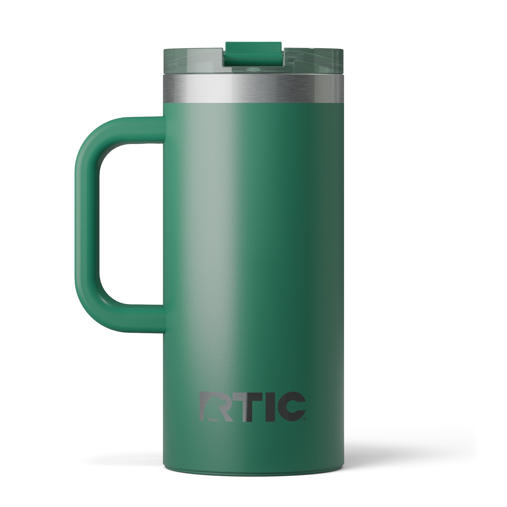 Custom Pine Tree RTIC 16 oz Road Trip Travel Mug, personalized by SanCanDo Swag in Argyle, TX