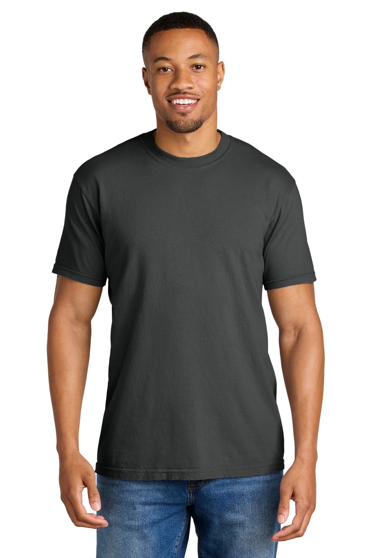Custom Graphite Heavyweight Tee 1717, personalized by SanCanDo Swag in Argyle, TX