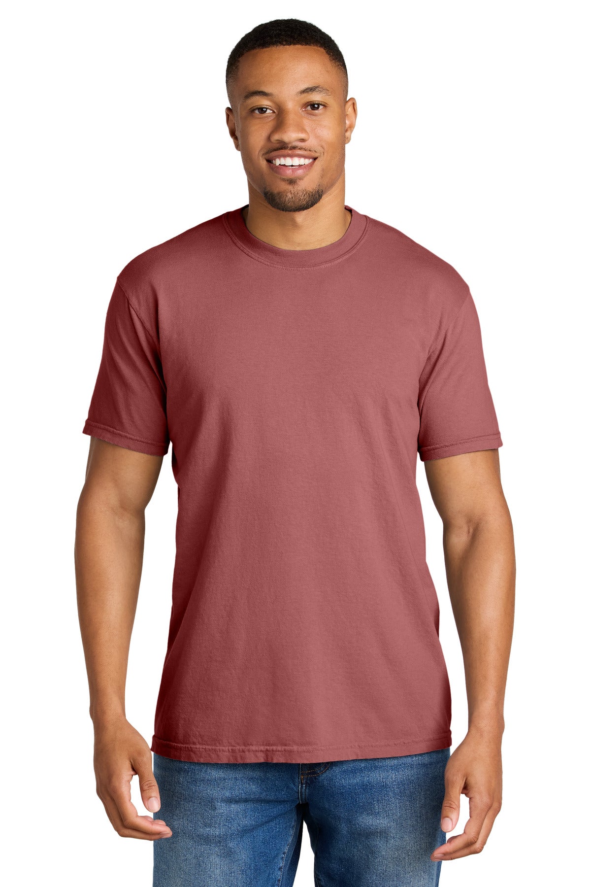 Custom Crimson Heavyweight Tee 1717, personalized by SanCanDo Swag in Argyle, TX