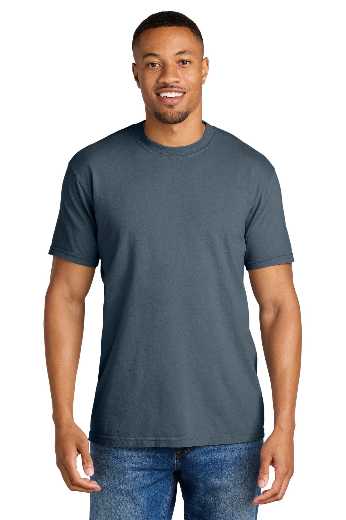Custom Denim Heavyweight Tee 1717, personalized by SanCanDo Swag in Argyle, TX