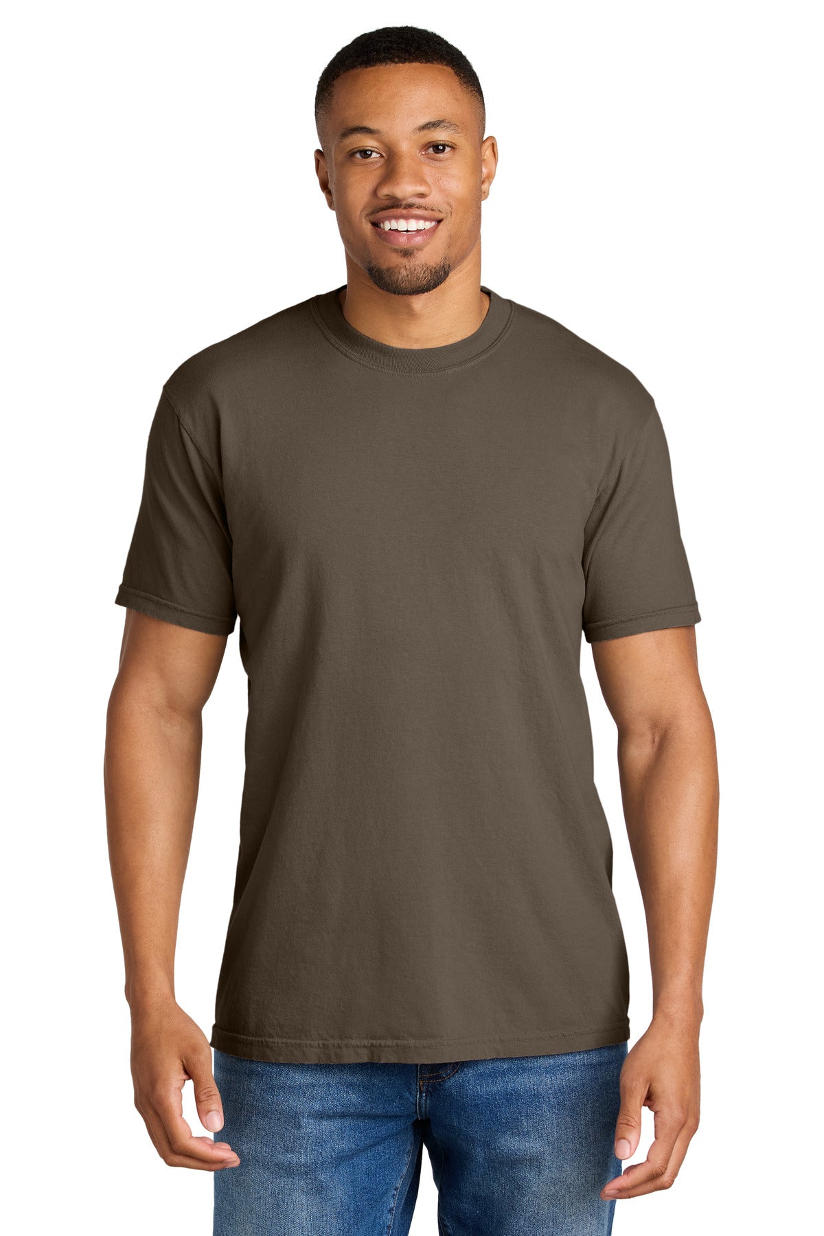 Custom Espresso Heavyweight Tee 1717, personalized by SanCanDo Swag in Argyle, TX