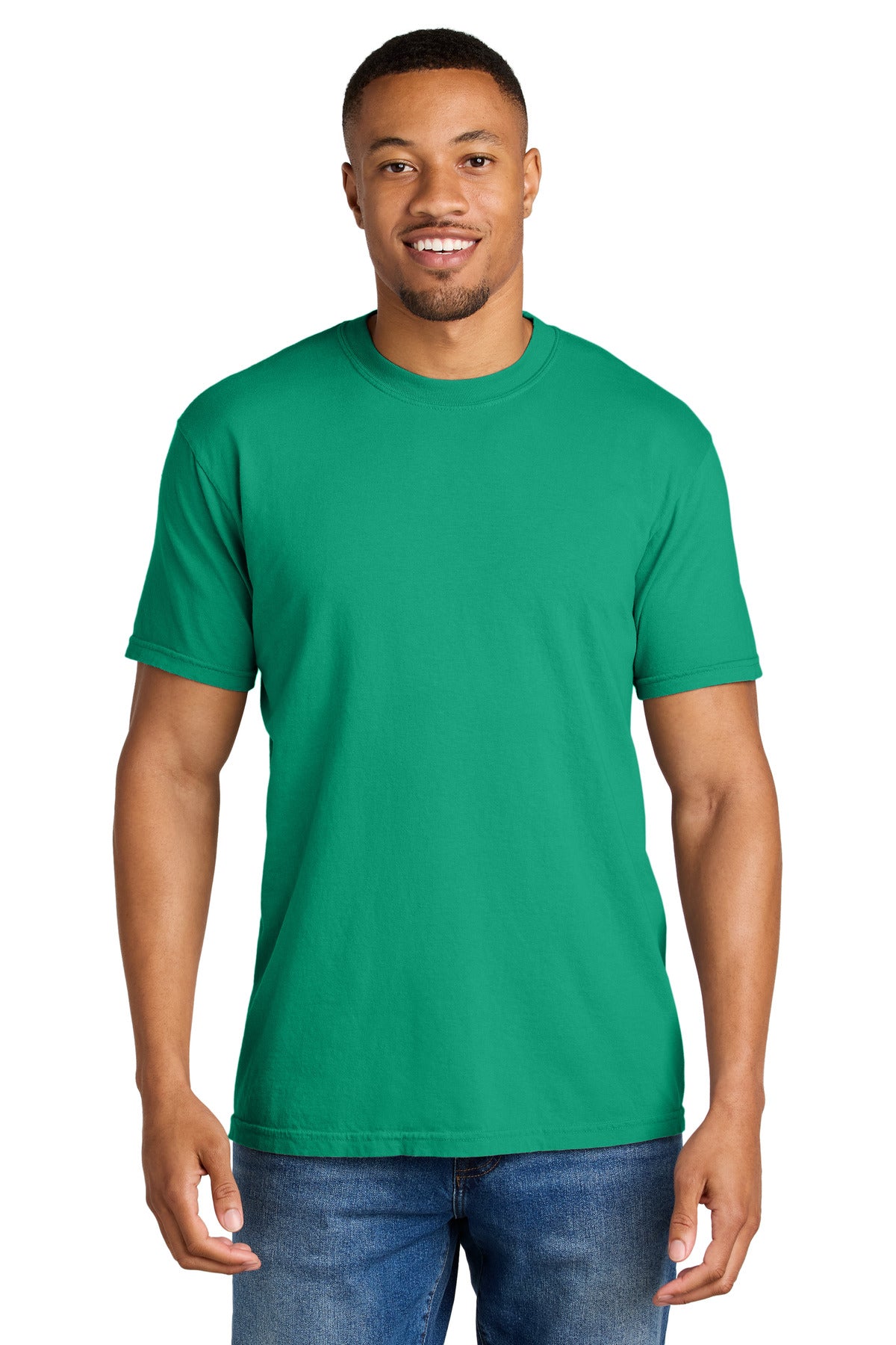 Custom Island Green Heavyweight Tee 1717, personalized by SanCanDo Swag in Argyle, TX