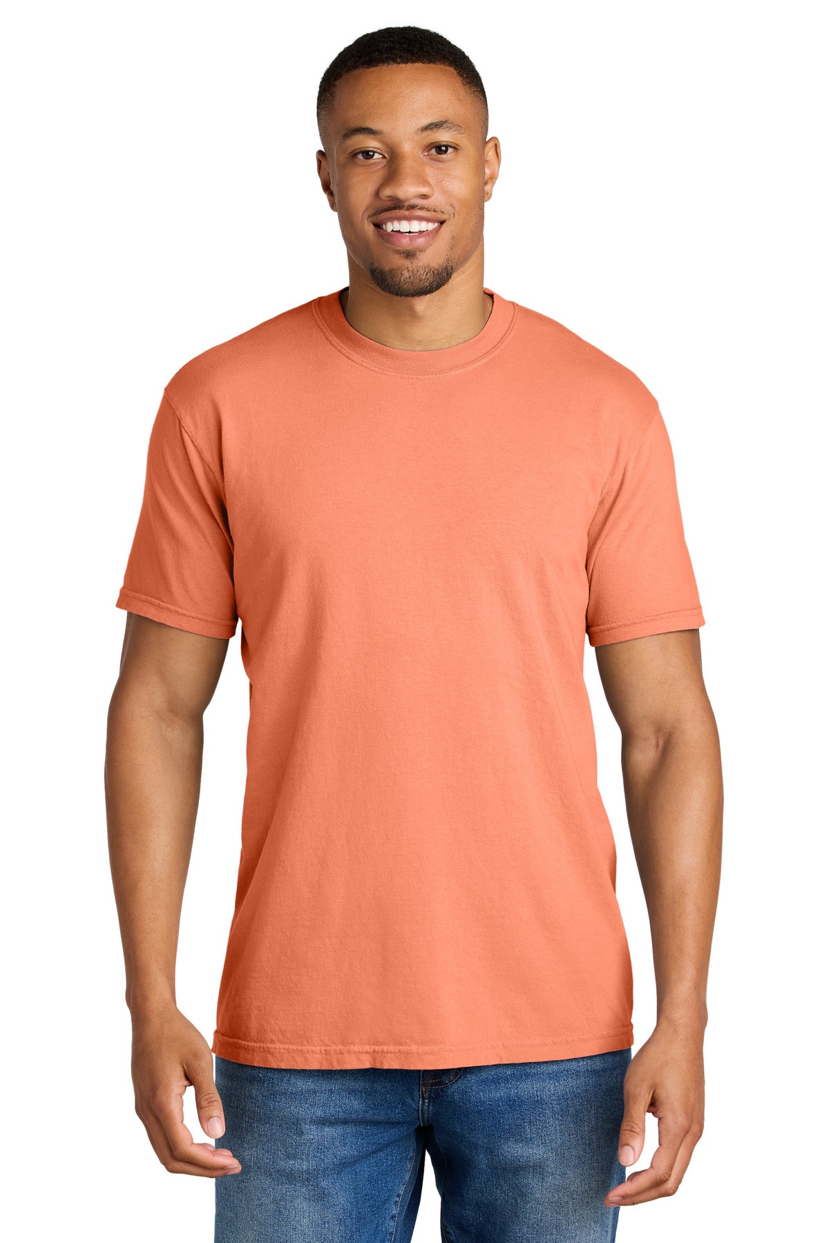 Custom Melon Heavyweight Tee 1717, personalized by SanCanDo Swag in Argyle, TX