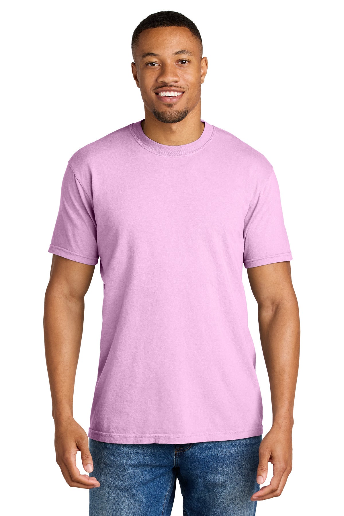 Custom Rose Quartz Heavyweight Tee 1717, personalized by SanCanDo Swag in Argyle, TX
