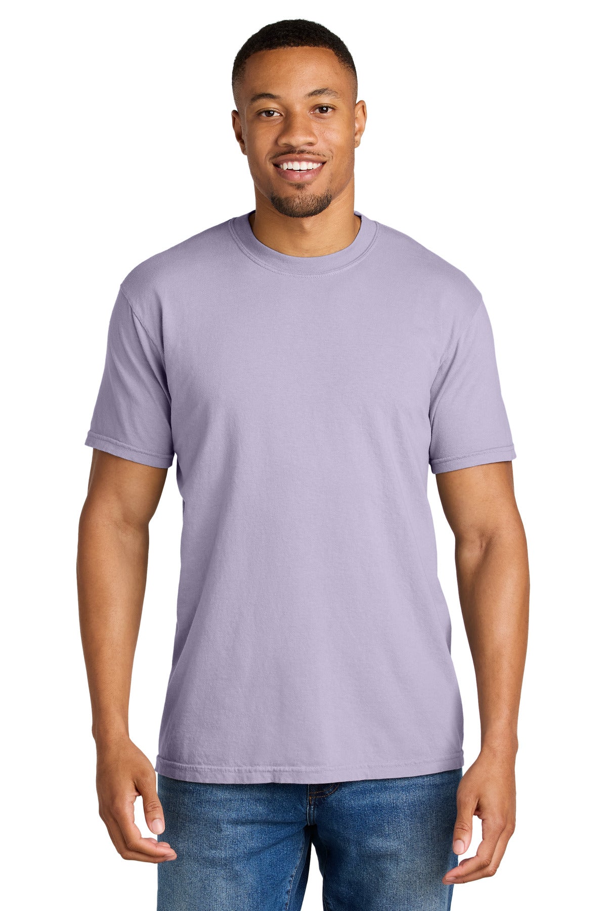 Custom Orchid Heavyweight Tee 1717, personalized by SanCanDo Swag in Argyle, TX
