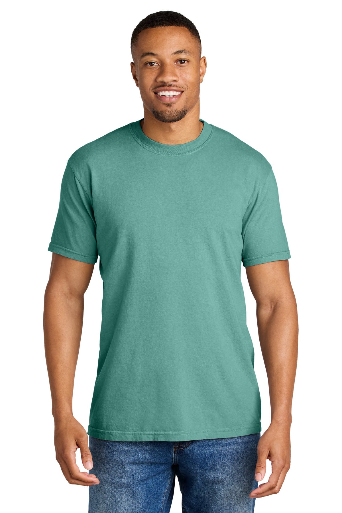 Custom Seafoam Heavyweight Tee 1717, personalized by SanCanDo Swag in Argyle, TX