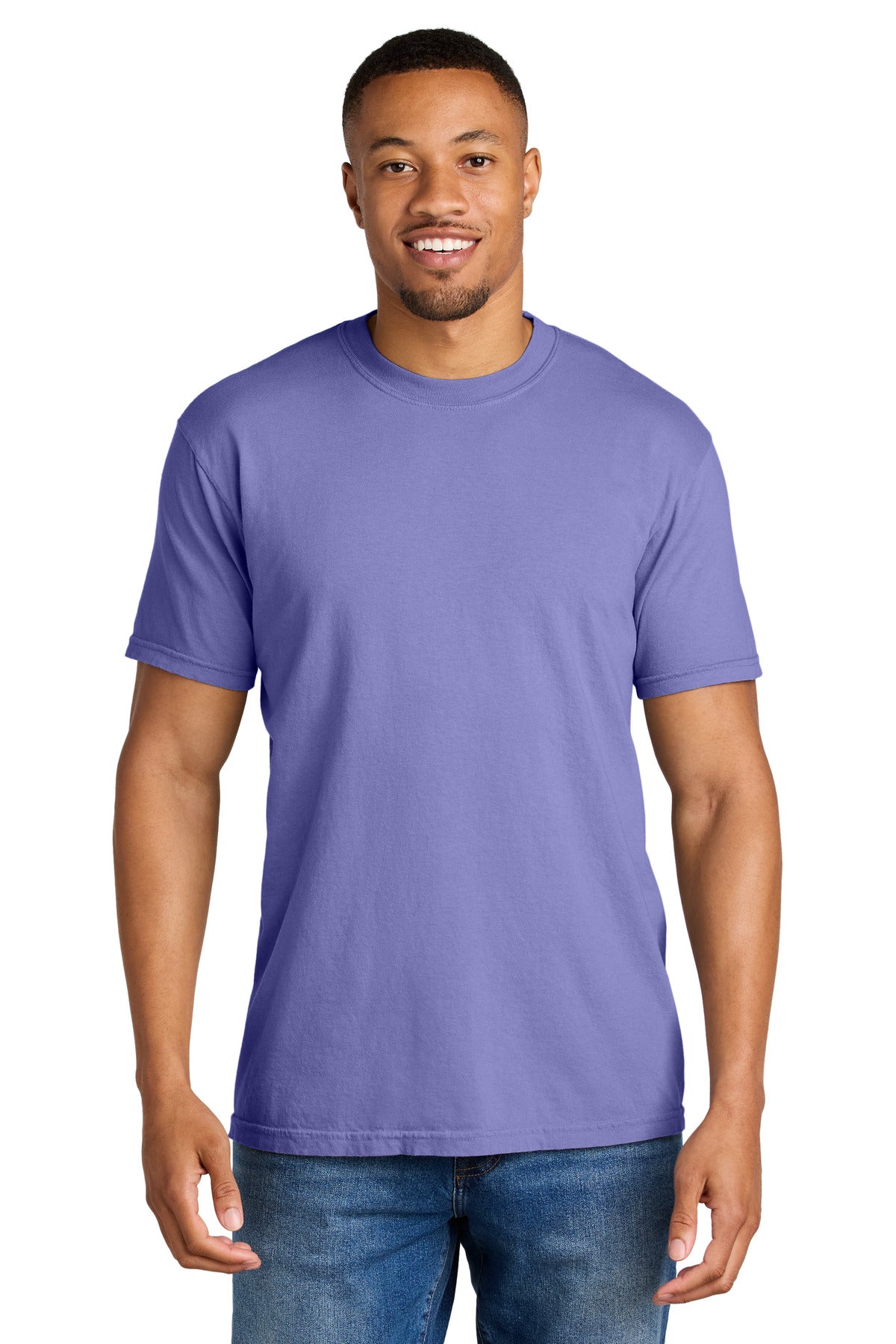 Custom Violet Heavyweight Tee 1717, personalized by SanCanDo Swag in Argyle, TX