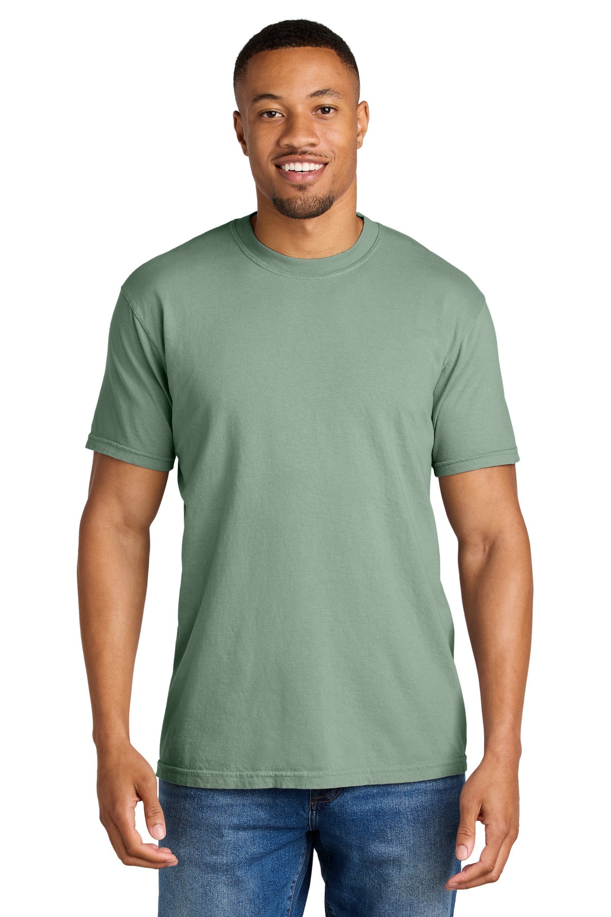 Custom Bay Heavyweight Tee 1717, personalized by SanCanDo Swag in Argyle, TX