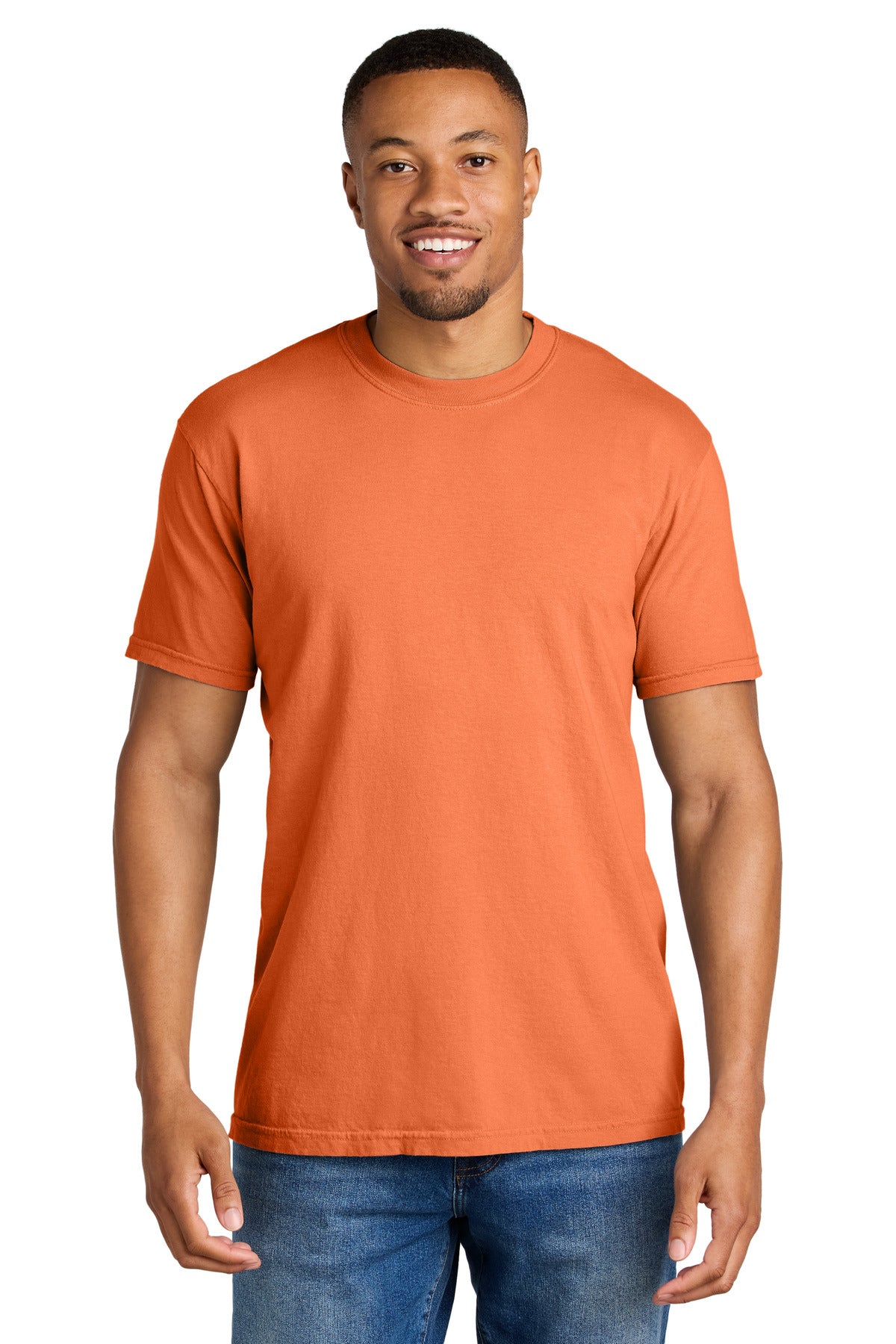 Custom Burnt Orange Heavyweight Tee 1717, personalized by SanCanDo Swag in Argyle, TX