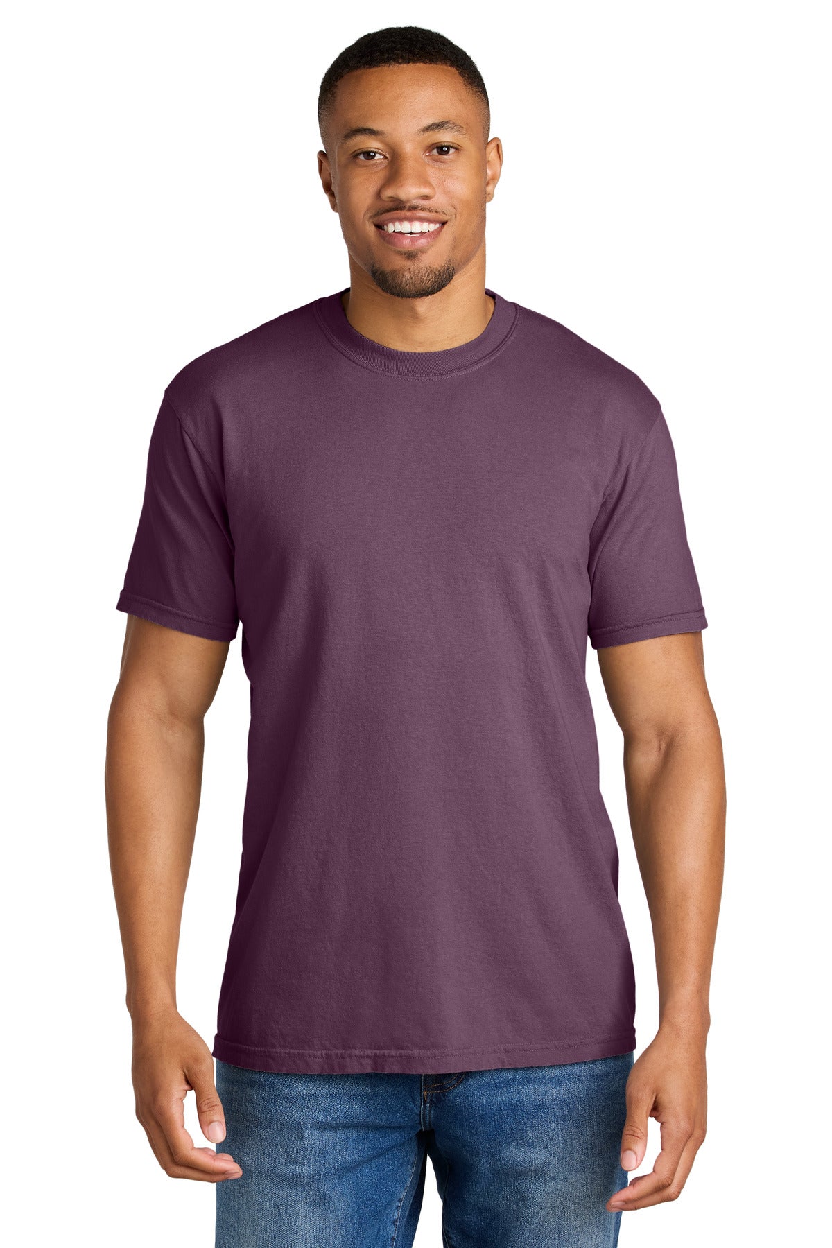 Custom Berry Heavyweight Tee 1717, personalized by SanCanDo Swag in Argyle, TX