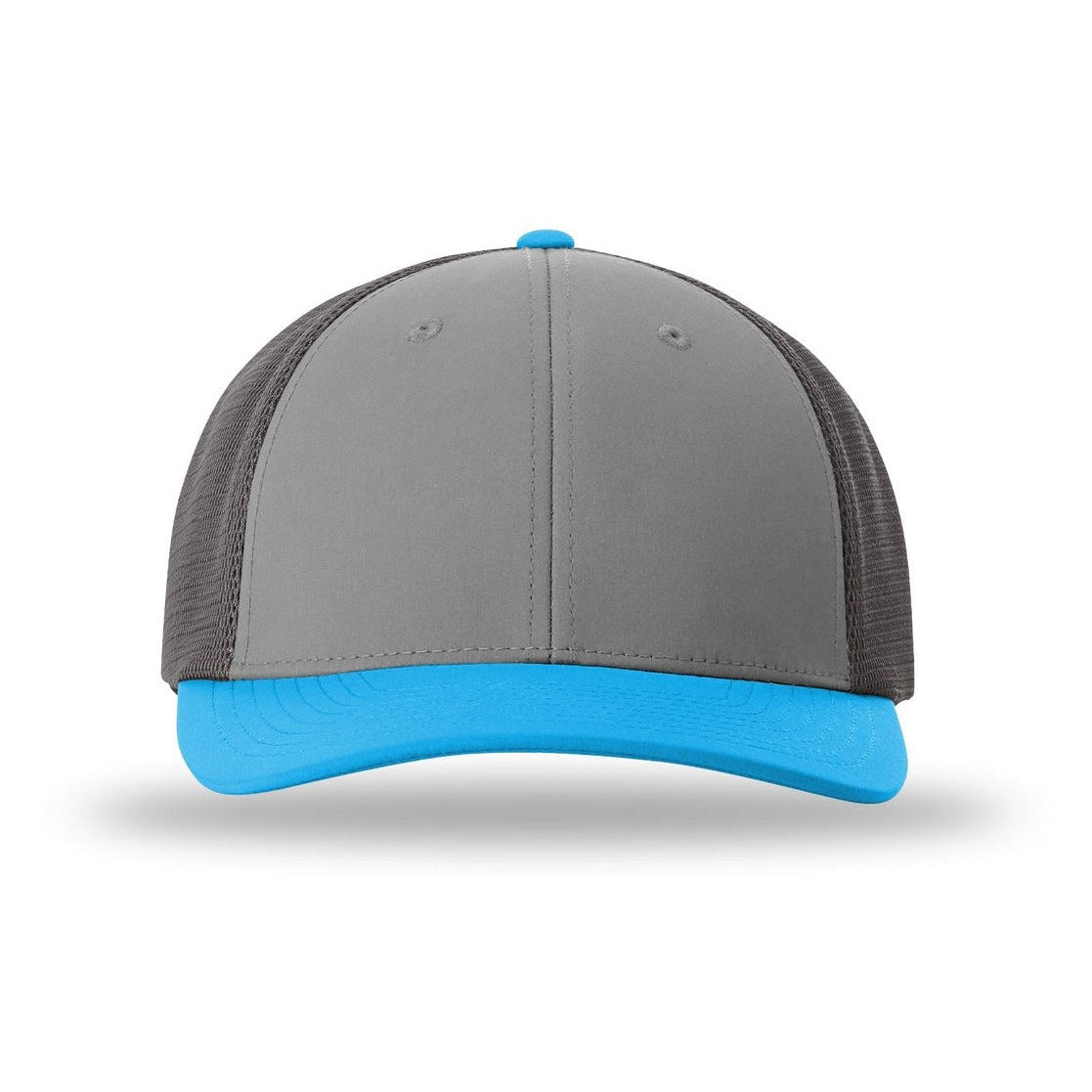 Cement Grey/ Dark Charcoal/ Pool Blue | Front | hat_front