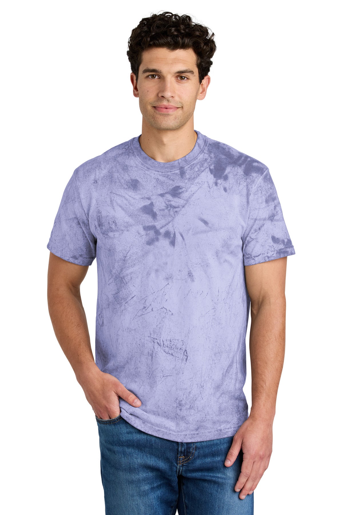 Custom Amethyst Heavyweight Color Blast Tee 1745, personalized by SanCanDo Swag in Argyle, TX