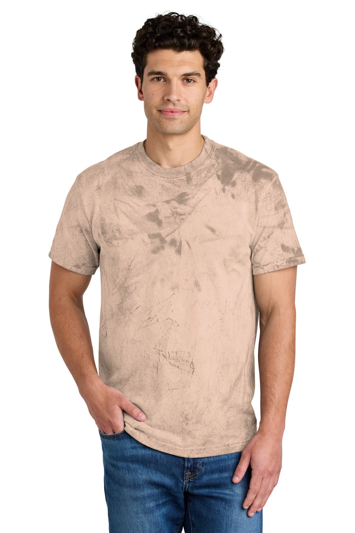 Custom Umber Heavyweight Color Blast Tee 1745, personalized by SanCanDo Swag in Argyle, TX
