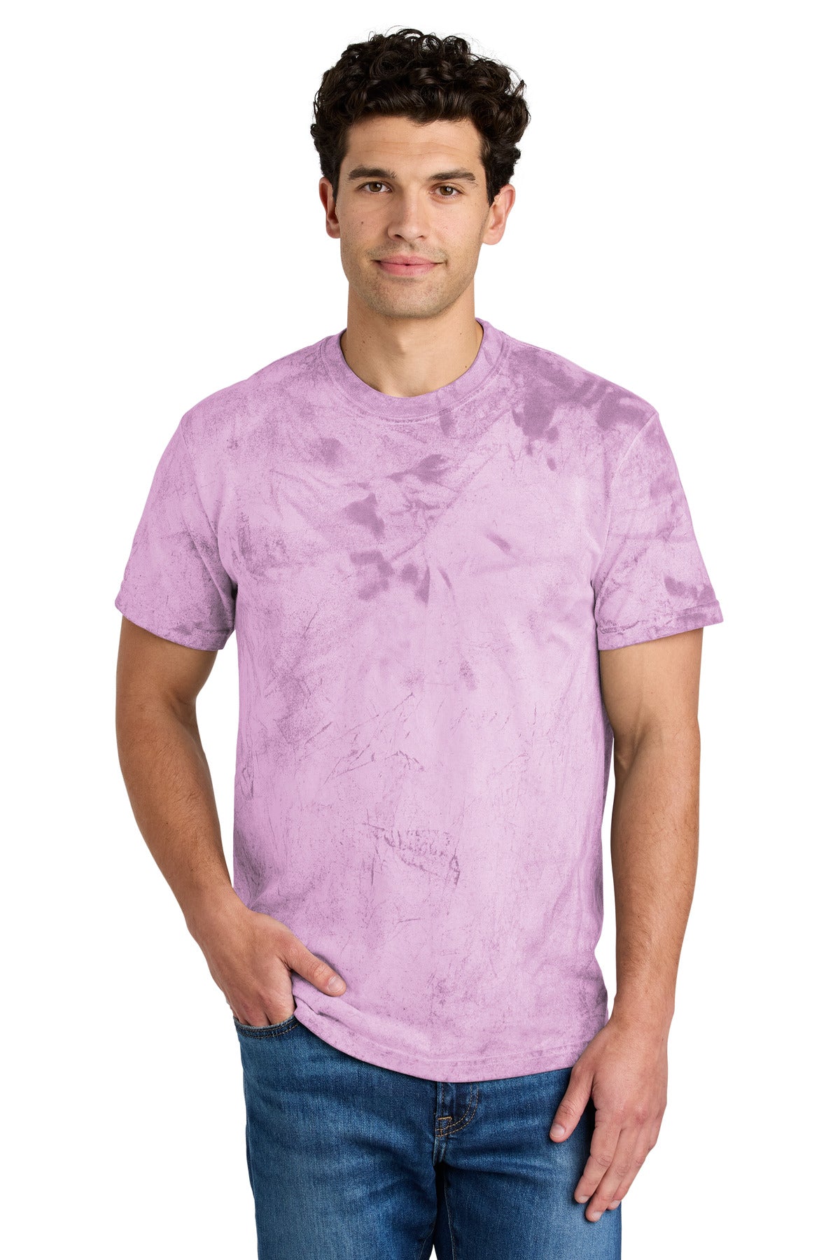 Custom Hibiscus Heavyweight Color Blast Tee 1745, personalized by SanCanDo Swag in Argyle, TX