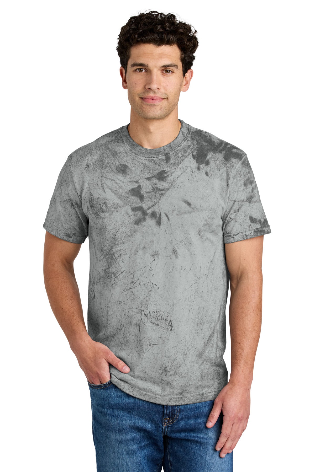 Custom Smoke Heavyweight Color Blast Tee 1745, personalized by SanCanDo Swag in Argyle, TX