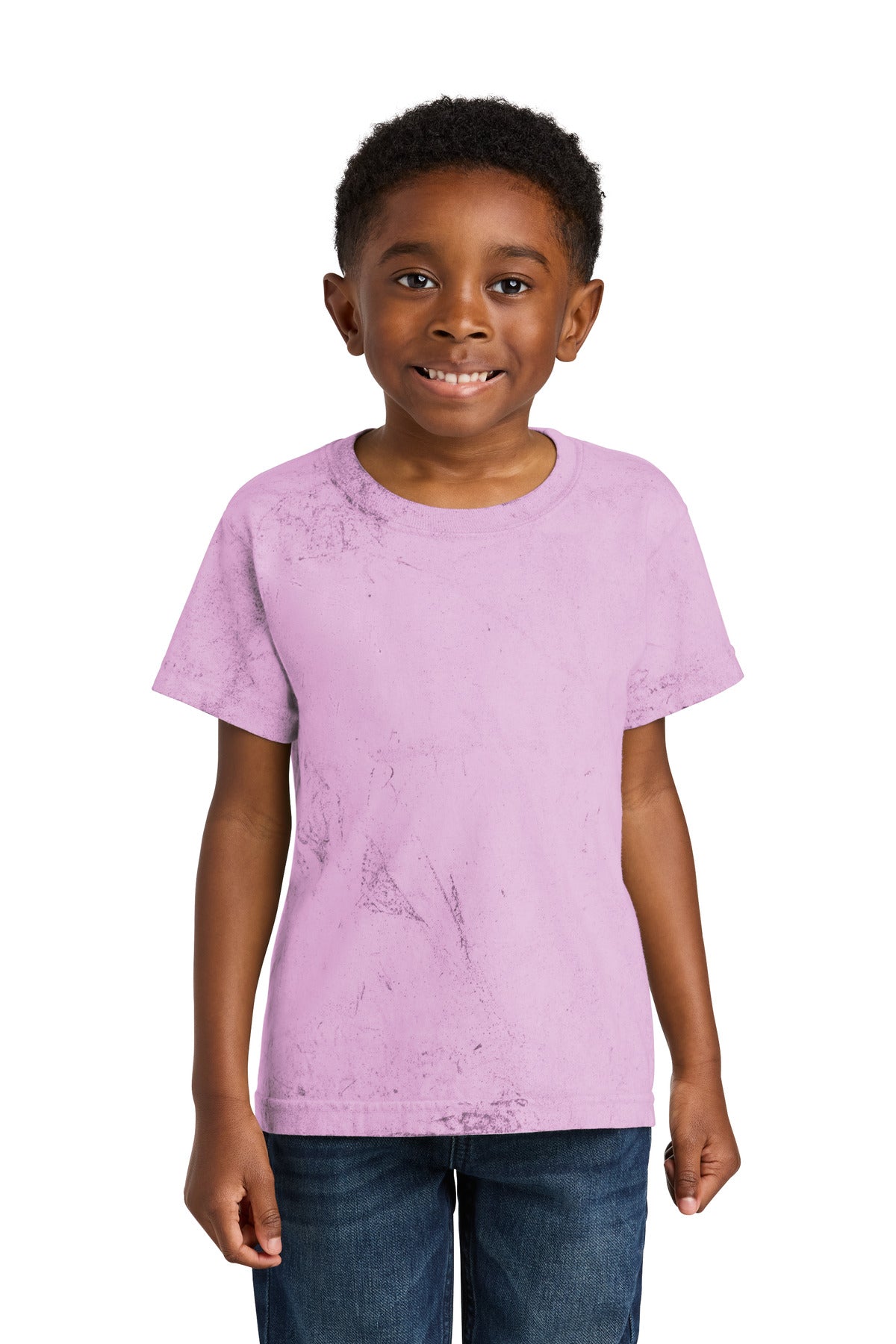 Custom Hibiscus Youth Heavyweight Color Blast Tee 1745Y, personalized by SanCanDo Swag in Argyle, TX