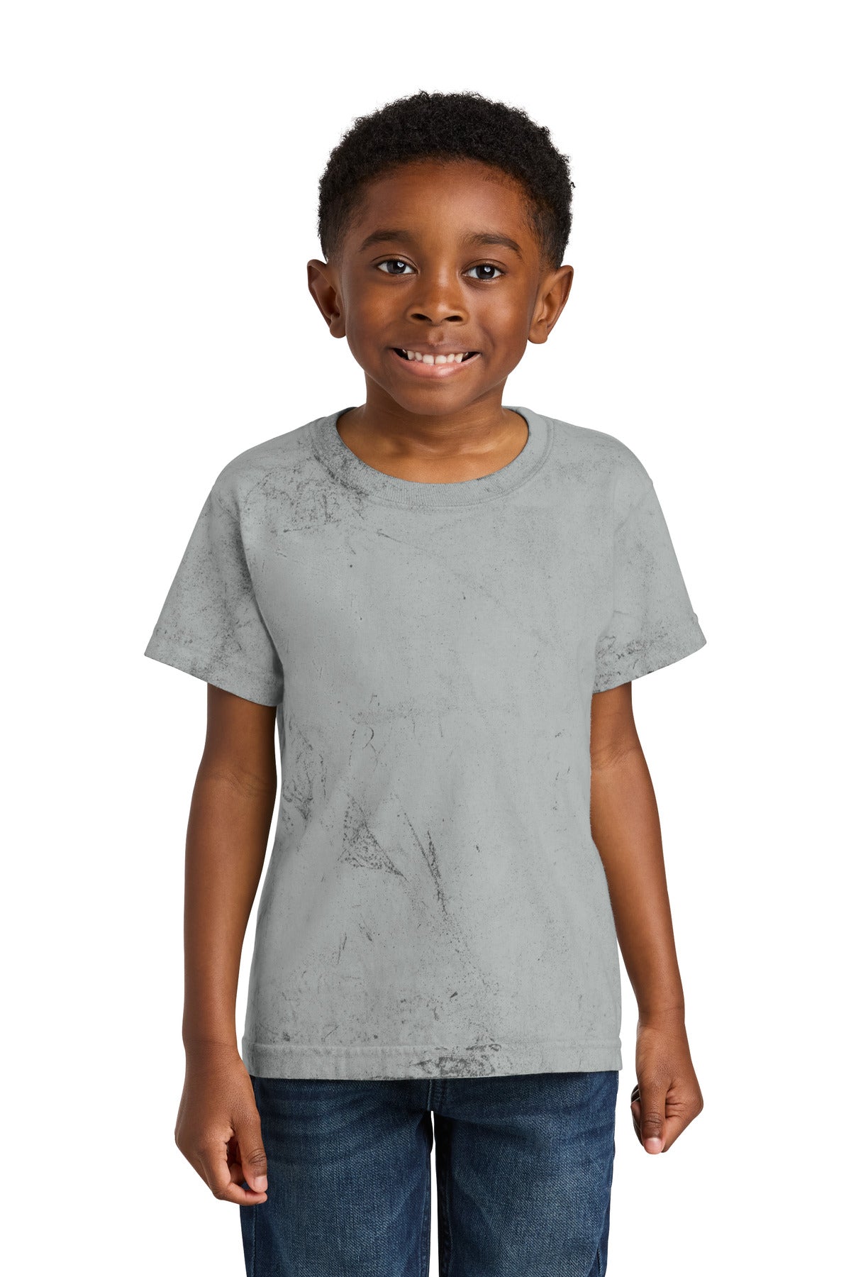 Custom Smoke Youth Heavyweight Color Blast Tee 1745Y, personalized by SanCanDo Swag in Argyle, TX